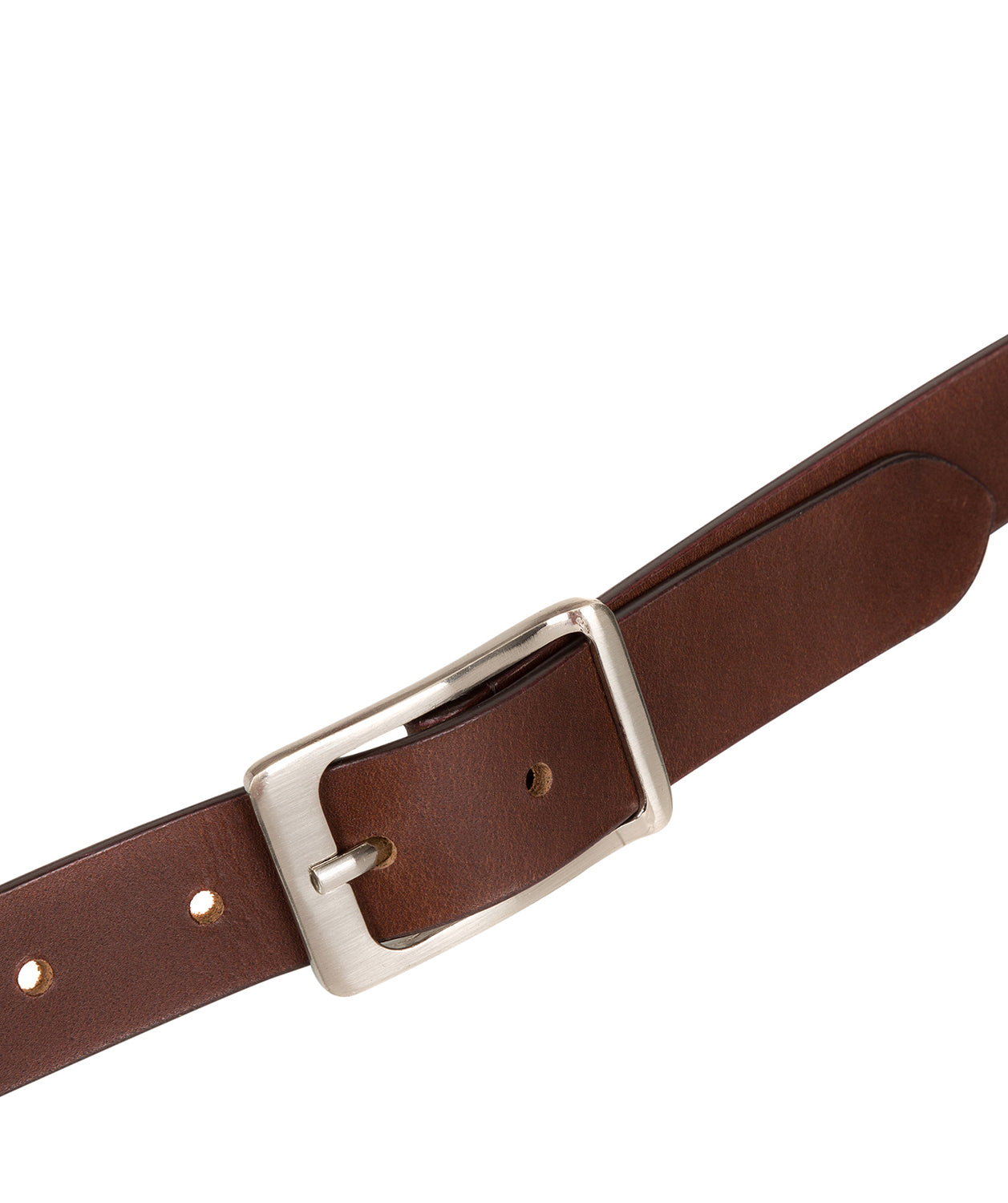 Dark Brown Genuine Leather Ladies' Belt