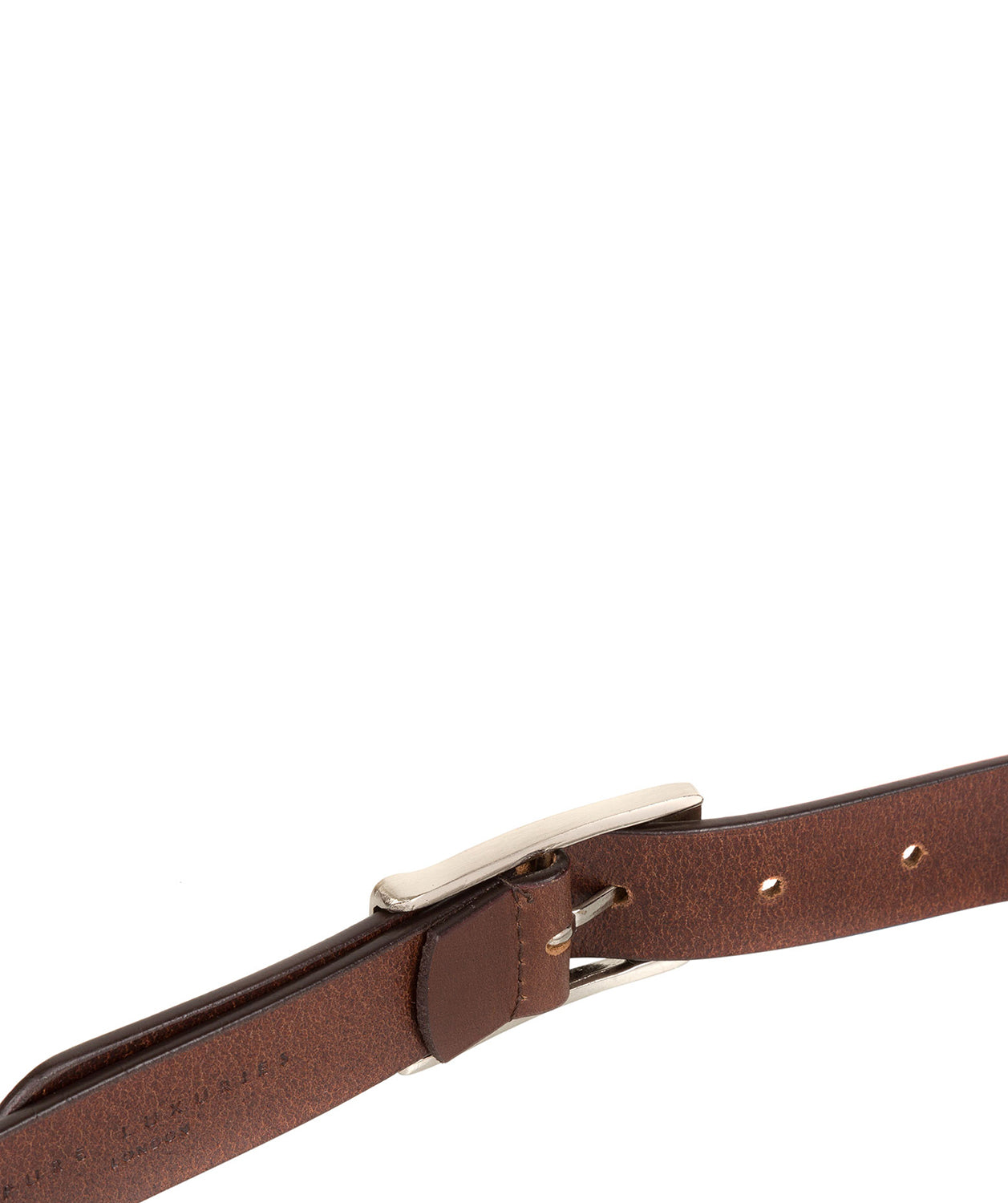 Dark Brown Genuine Leather Ladies' Belt