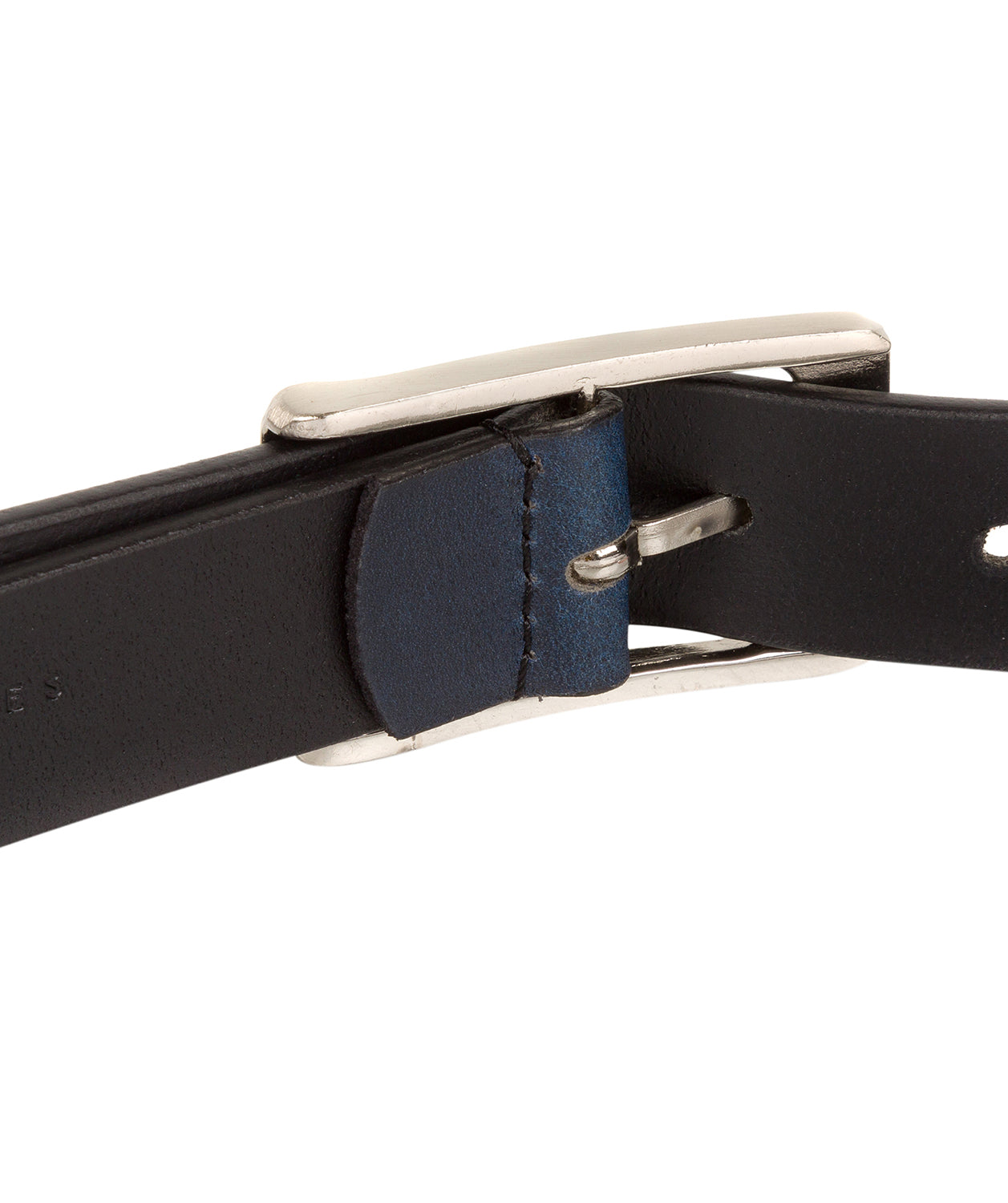 Navy Genuine Leather Ladies' Belt