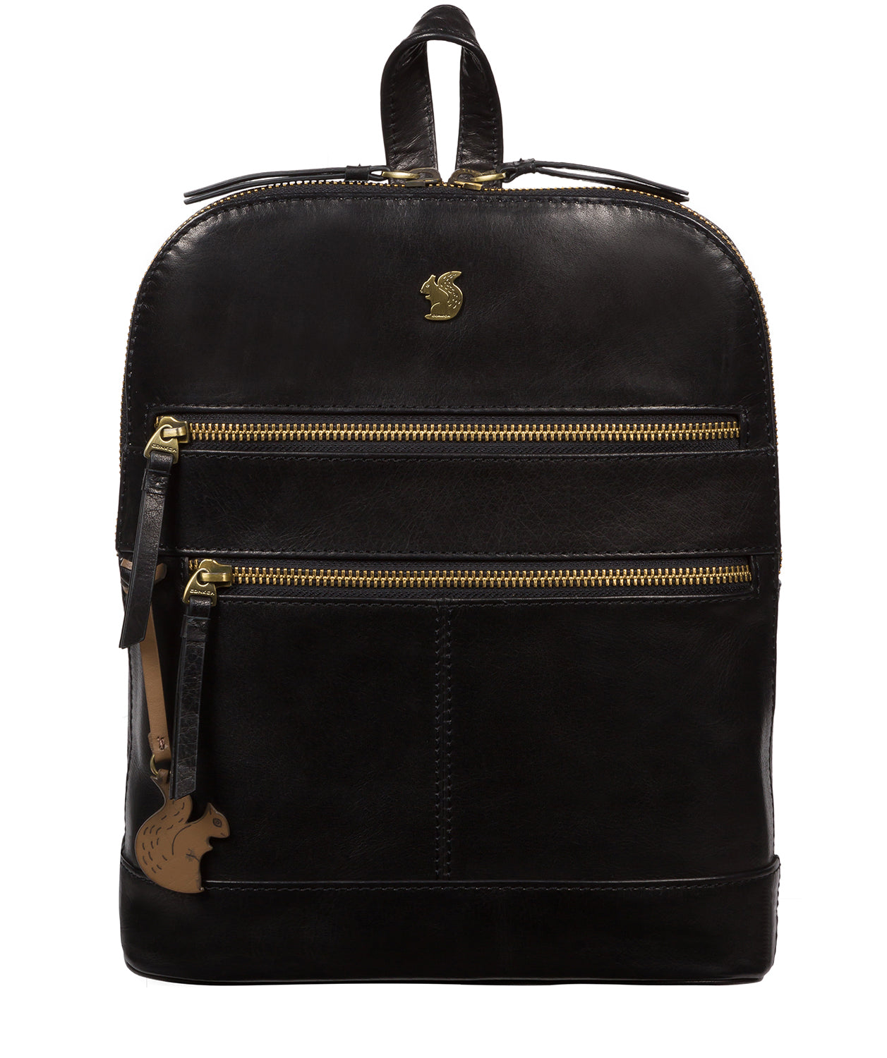 Conkca London Originals Collection #product-type#: 'Francisca' Black Leather Backpack