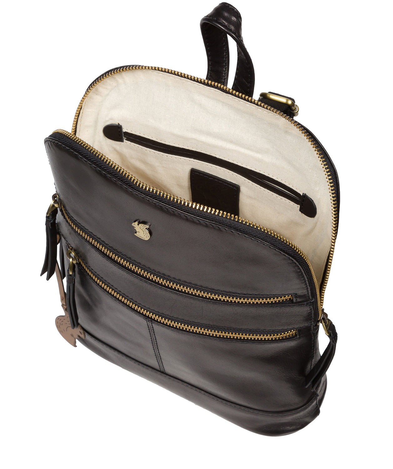 Conkca London Originals Collection #product-type#: 'Francisca' Black Leather Backpack