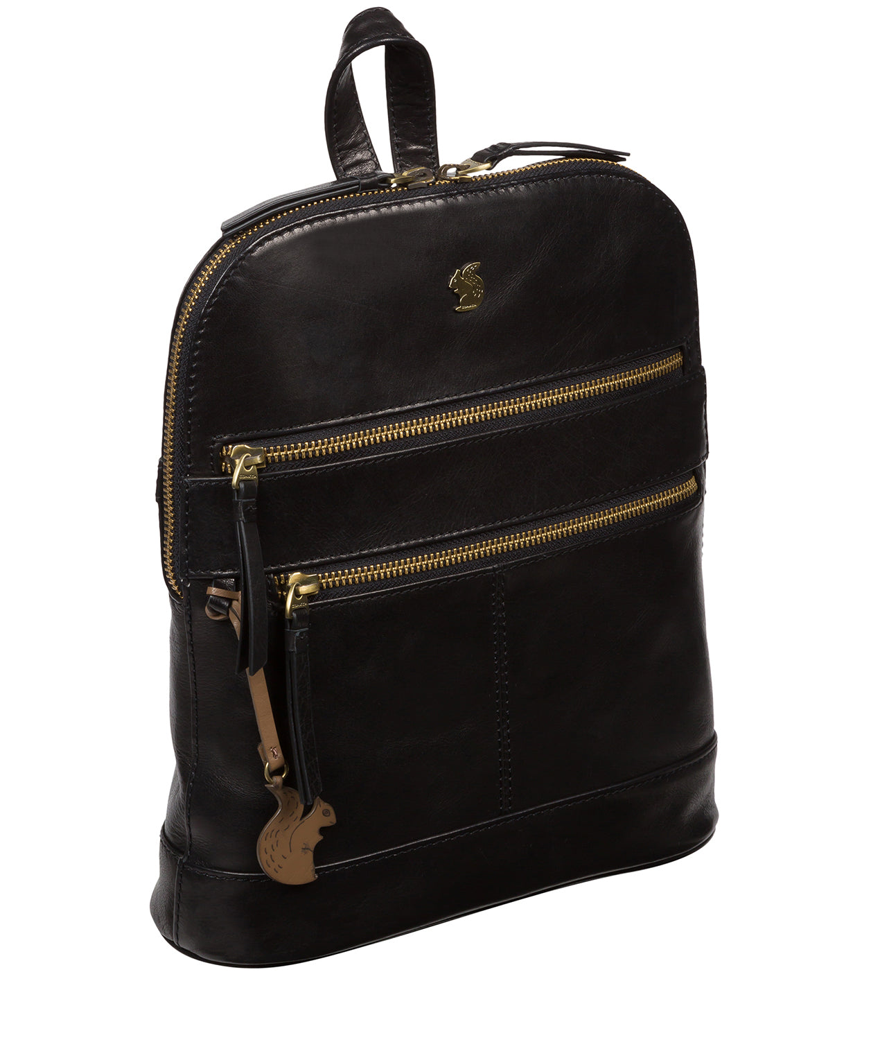 Conkca London Originals Collection #product-type#: 'Francisca' Black Leather Backpack