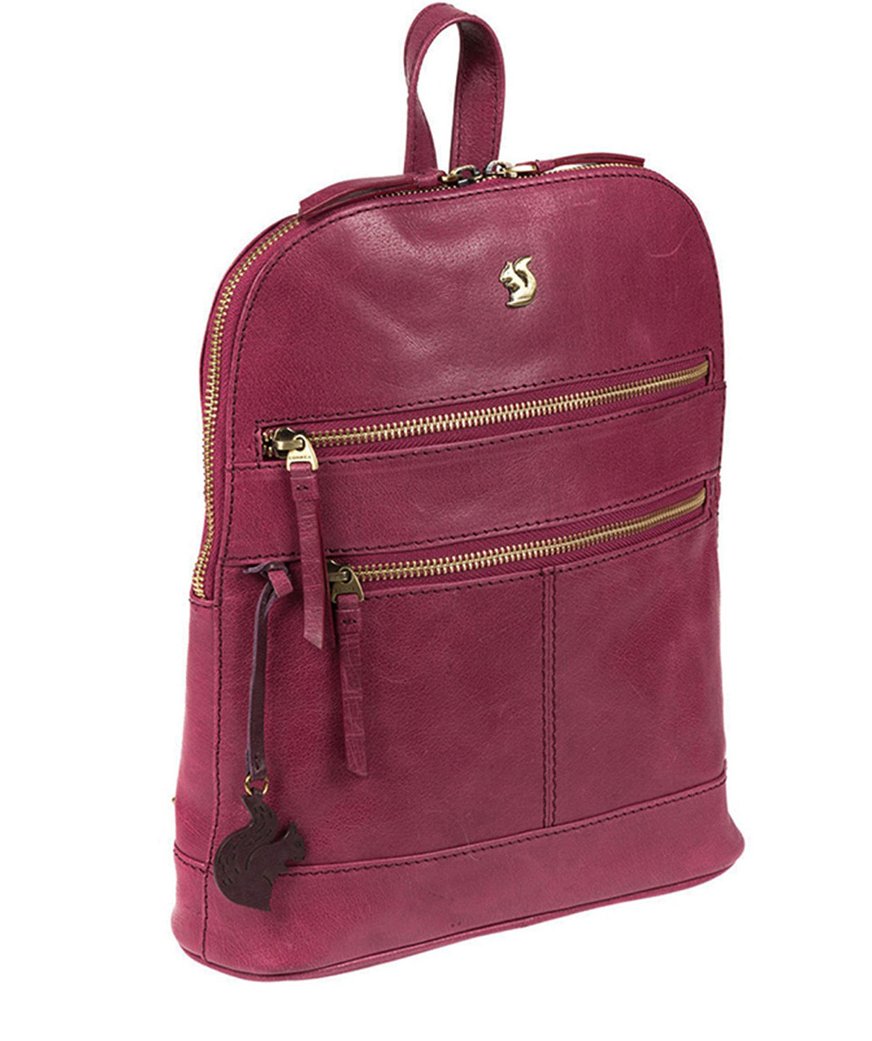 'Francisca' Orchid Leather Backpack Pure Luxuries London