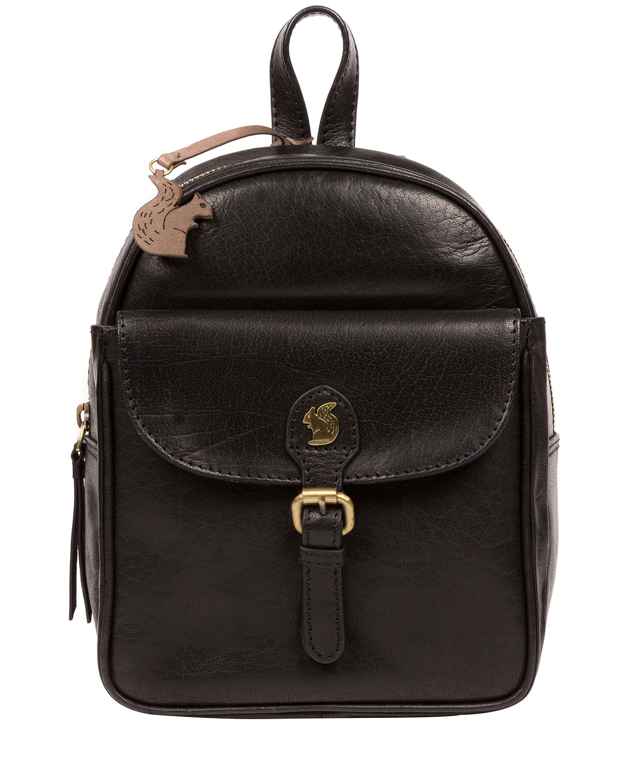 'Eloise' Black Leather Backpack Pure Luxuries London