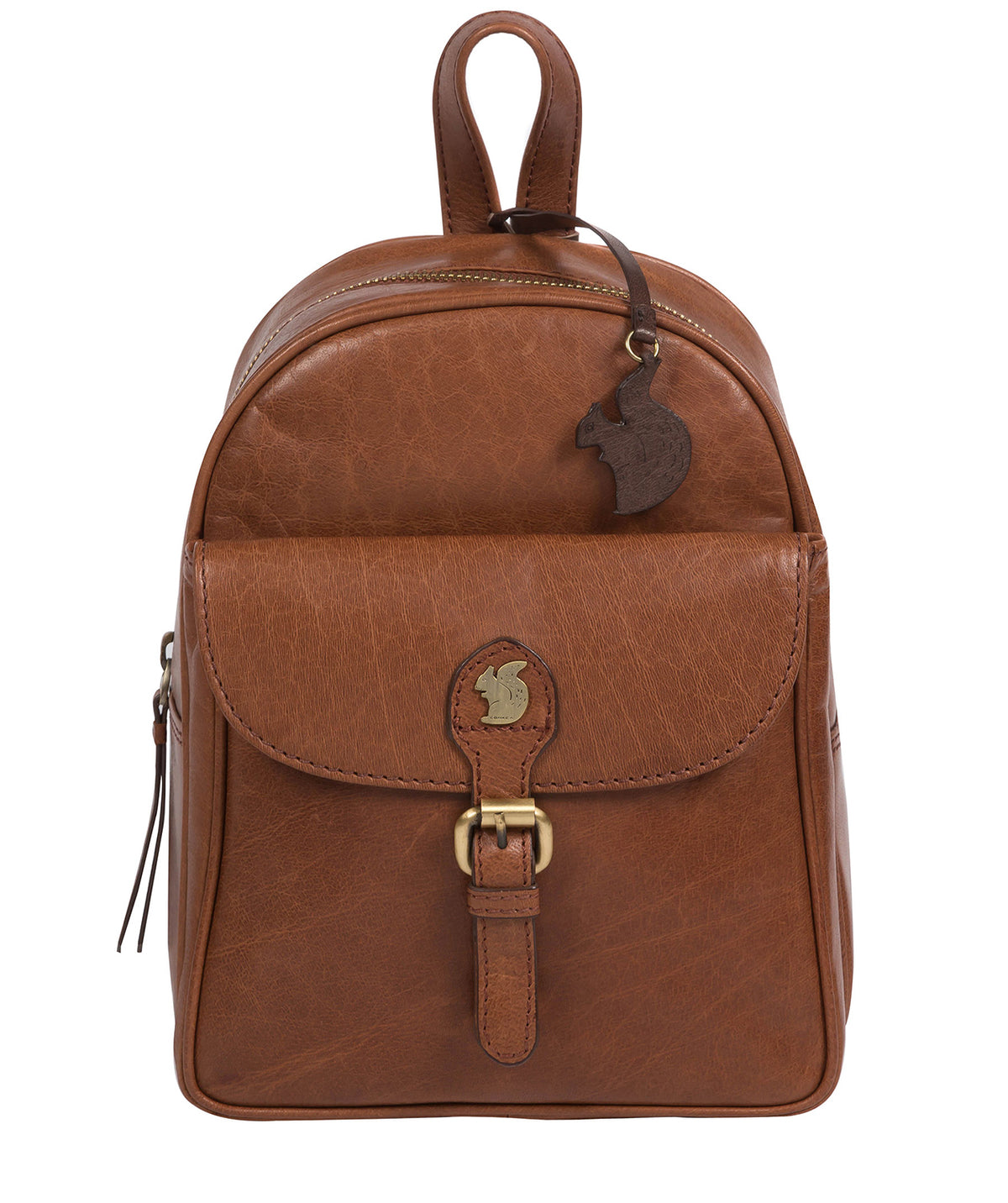 Eloise Conker Brown Leather Backpack