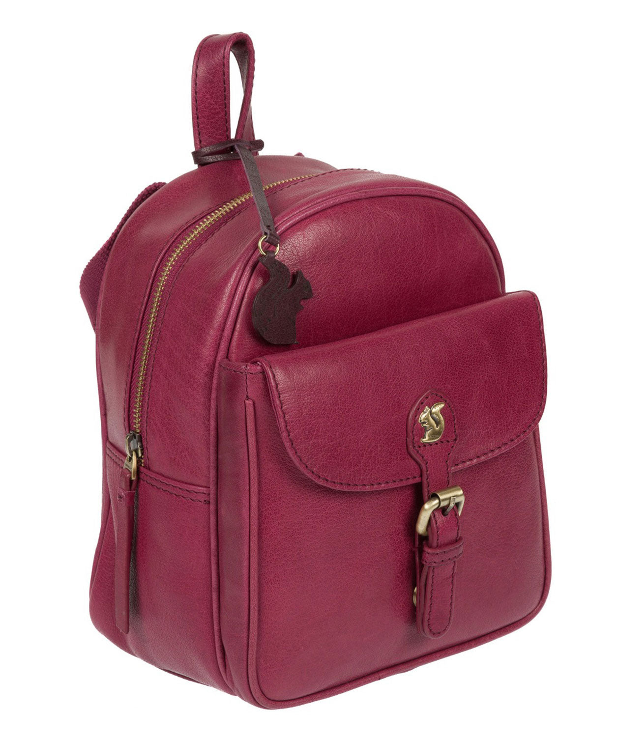 'Eloise' Orchid Leather Backpack