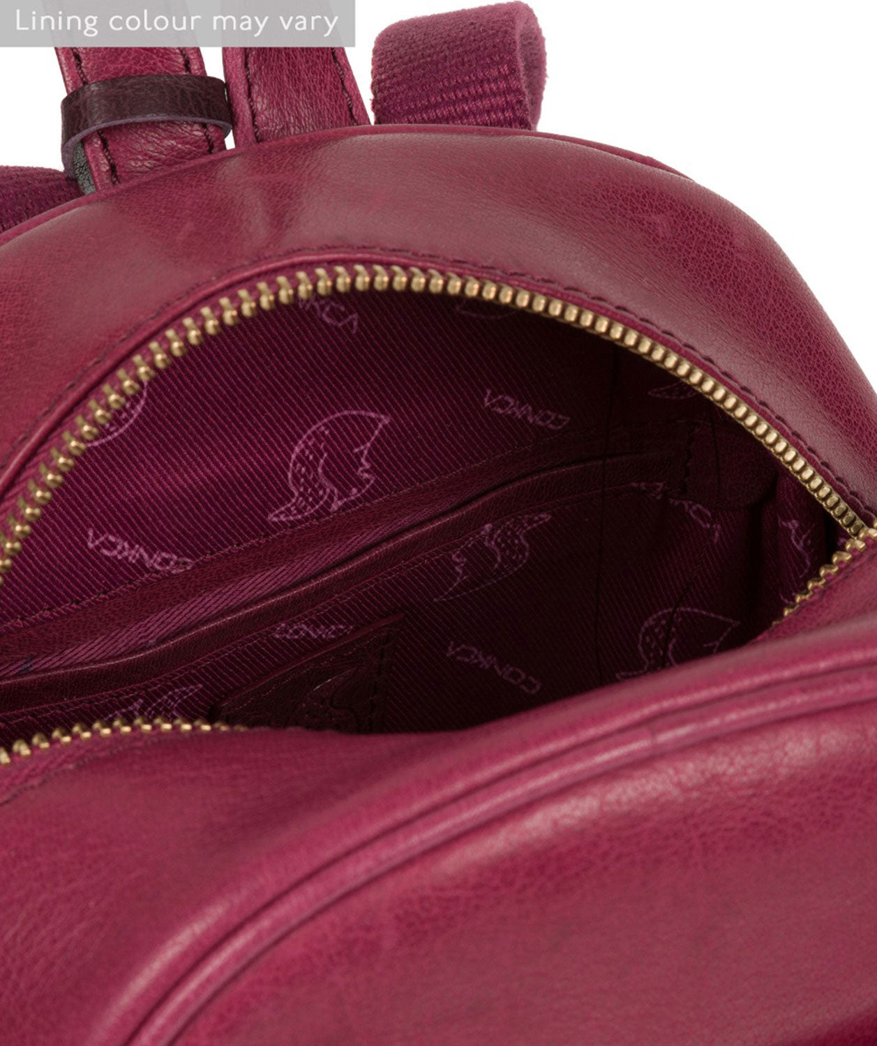 'Eloise' Orchid Leather Backpack