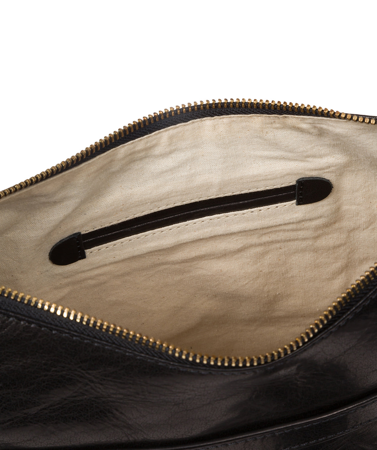 'Georgia' Black Leather Shoulder Bag