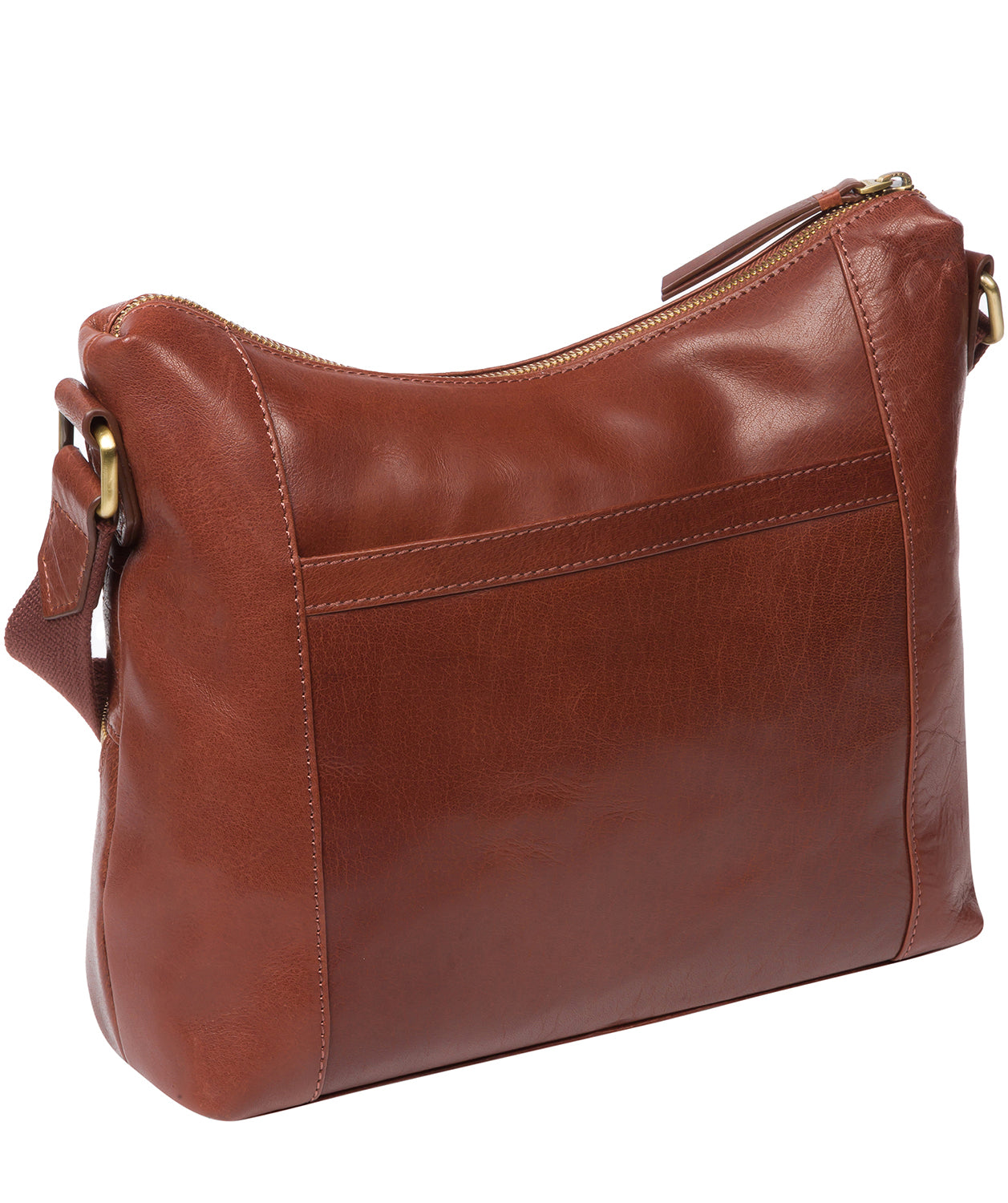 'Georgia' Conker Brown Leather Shoulder Bag