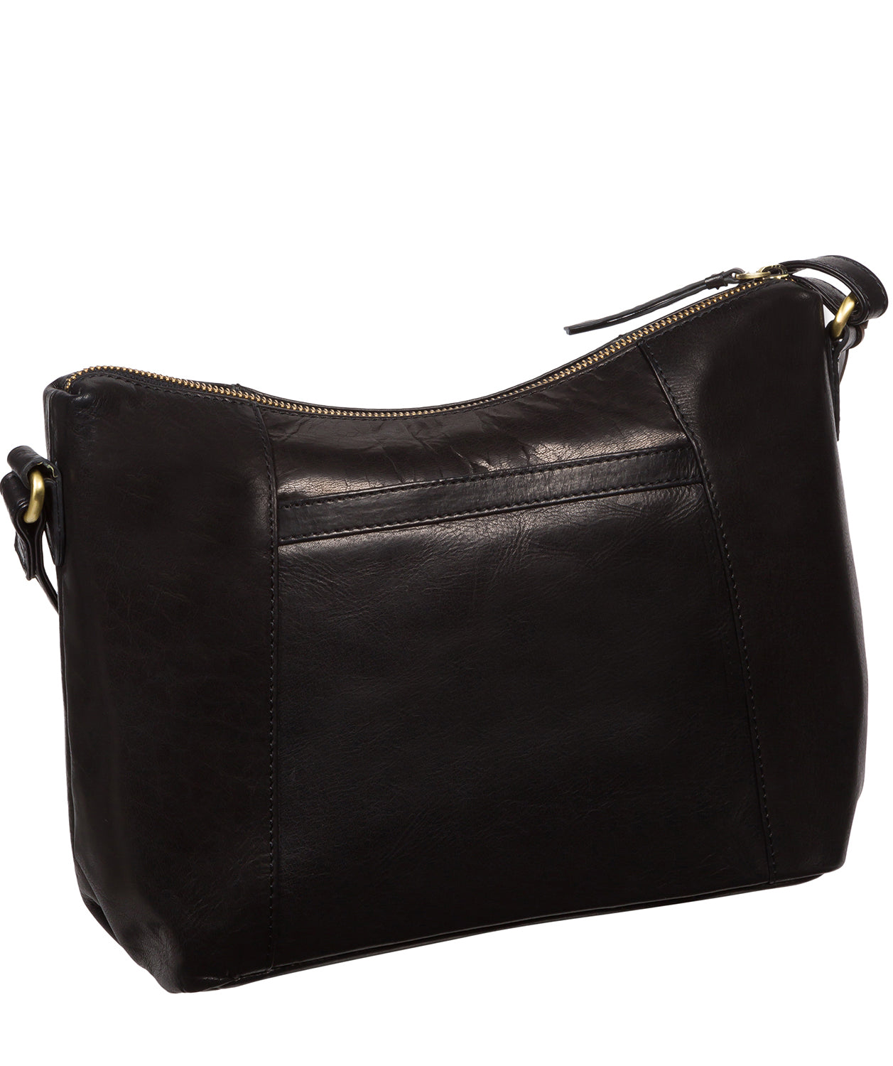 'Esta' Black Leather Cross Body Bag