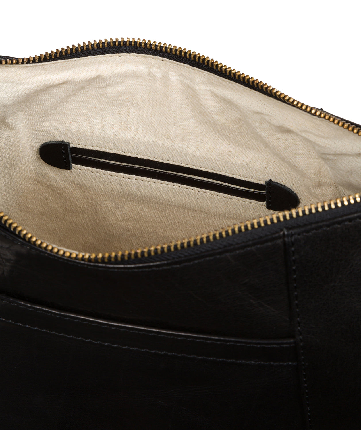 'Esta' Black Leather Cross Body Bag