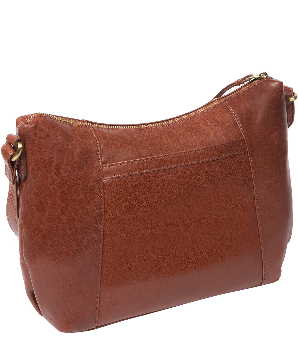 'Esta' Conker Brown Leather Cross Body Bag