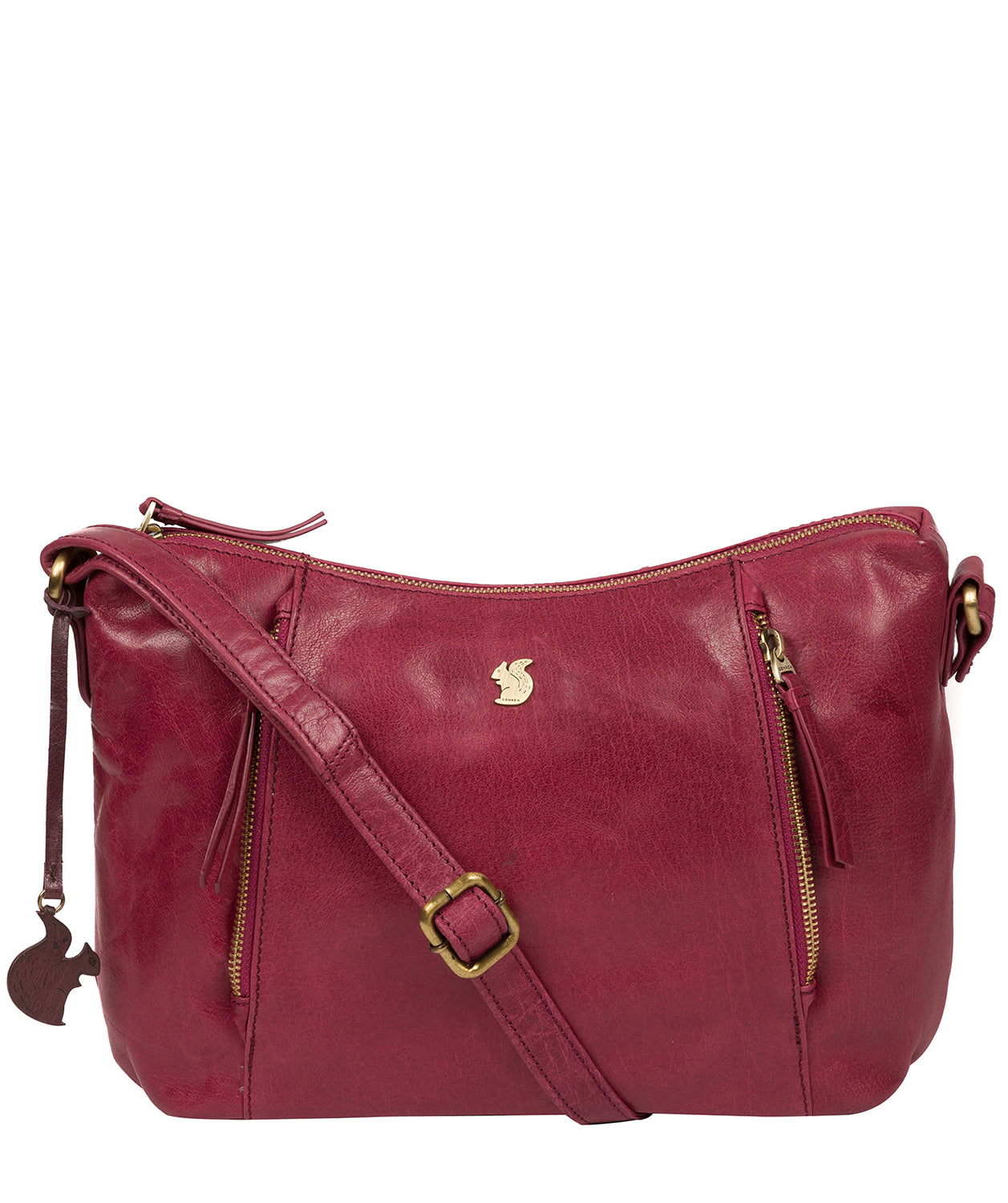 'Esta' Orchid Leather Cross Body Bag image 1