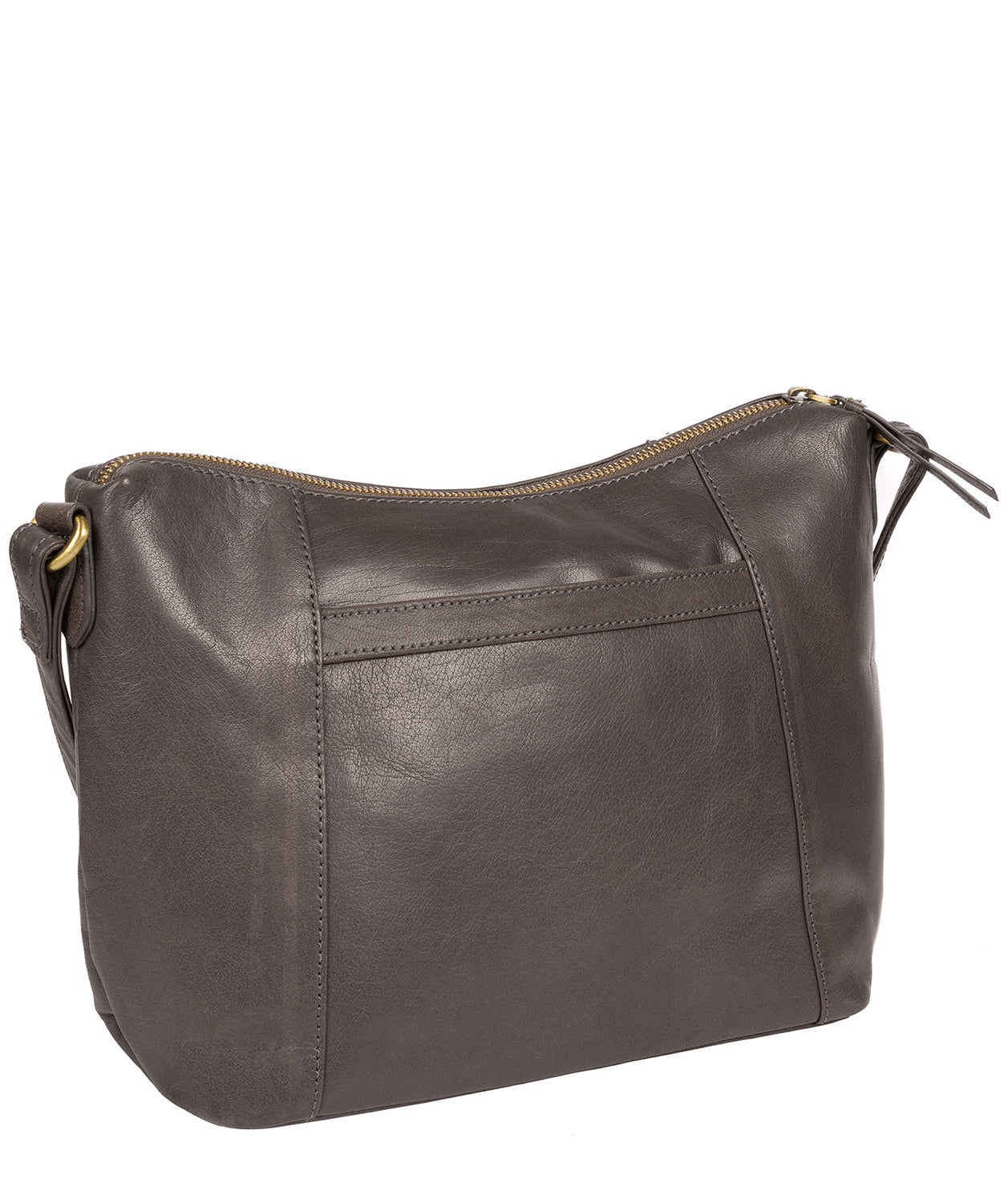 'Esta' Slate Leather Cross Body Bag Pure Luxuries London