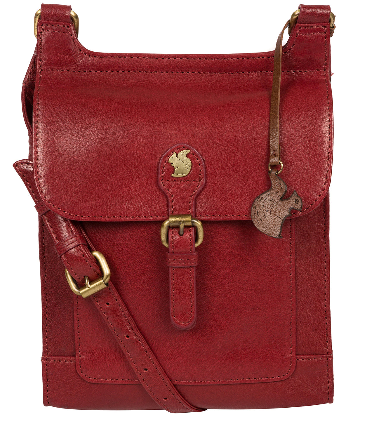 'Sasha' Chilli Pepper Leather Cross Body Bag image 1