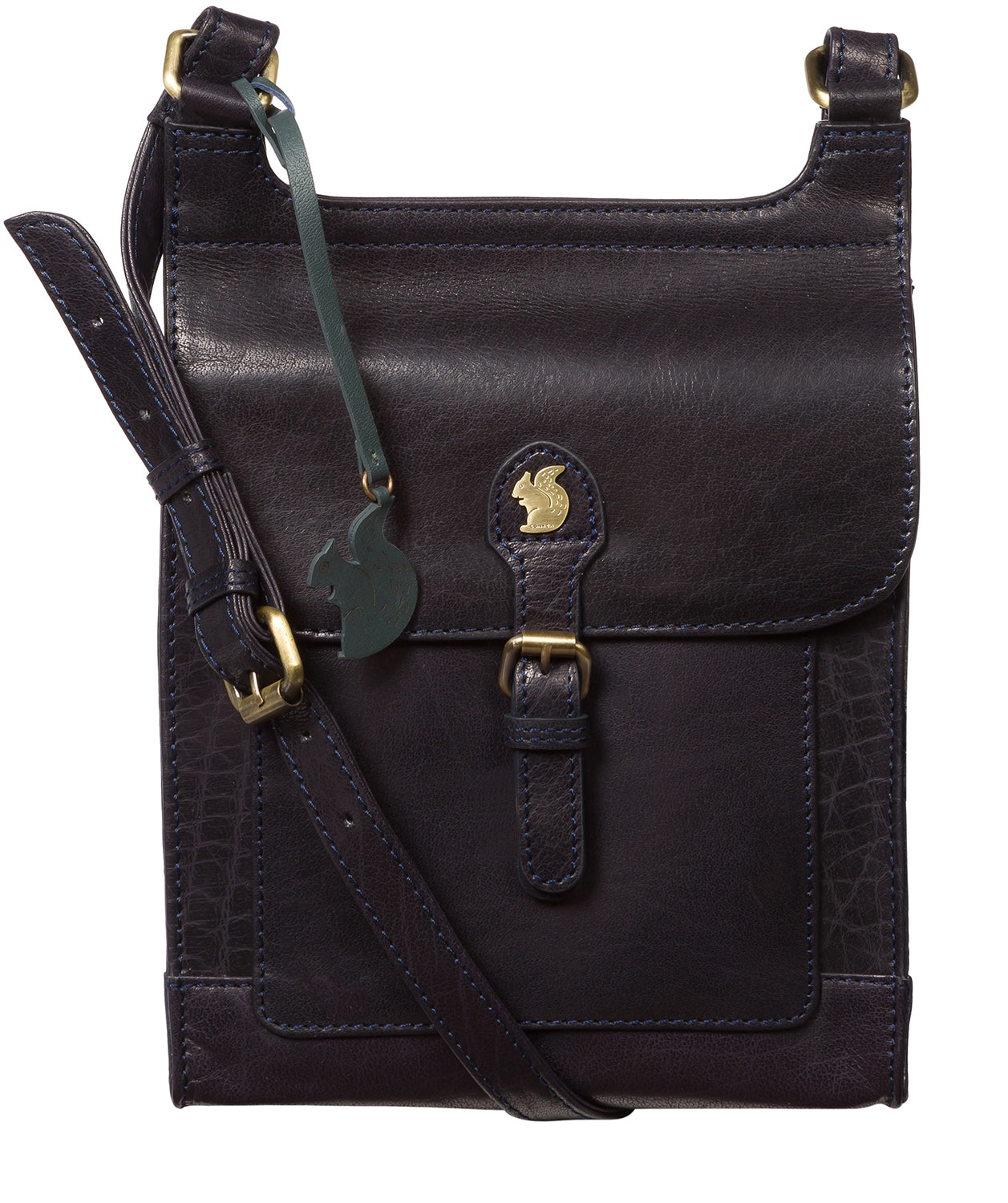 'Sasha' Navy Leather Cross Body Bag