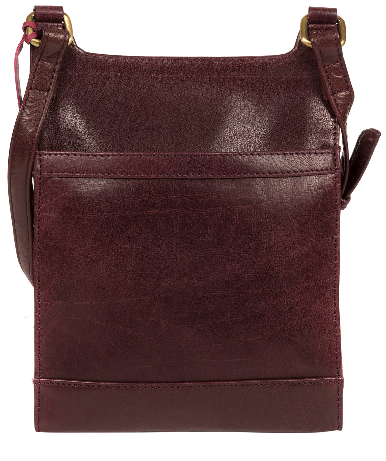 'Sasha' Plum Leather Cross Body Bag image 3