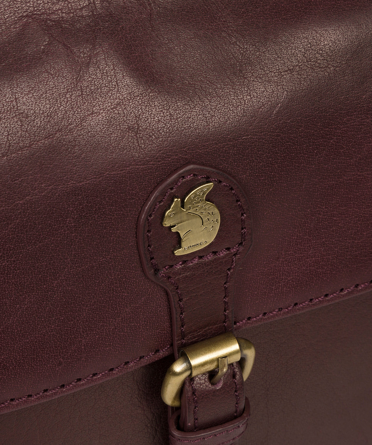 'Sasha' Plum Leather Cross Body Bag image 6