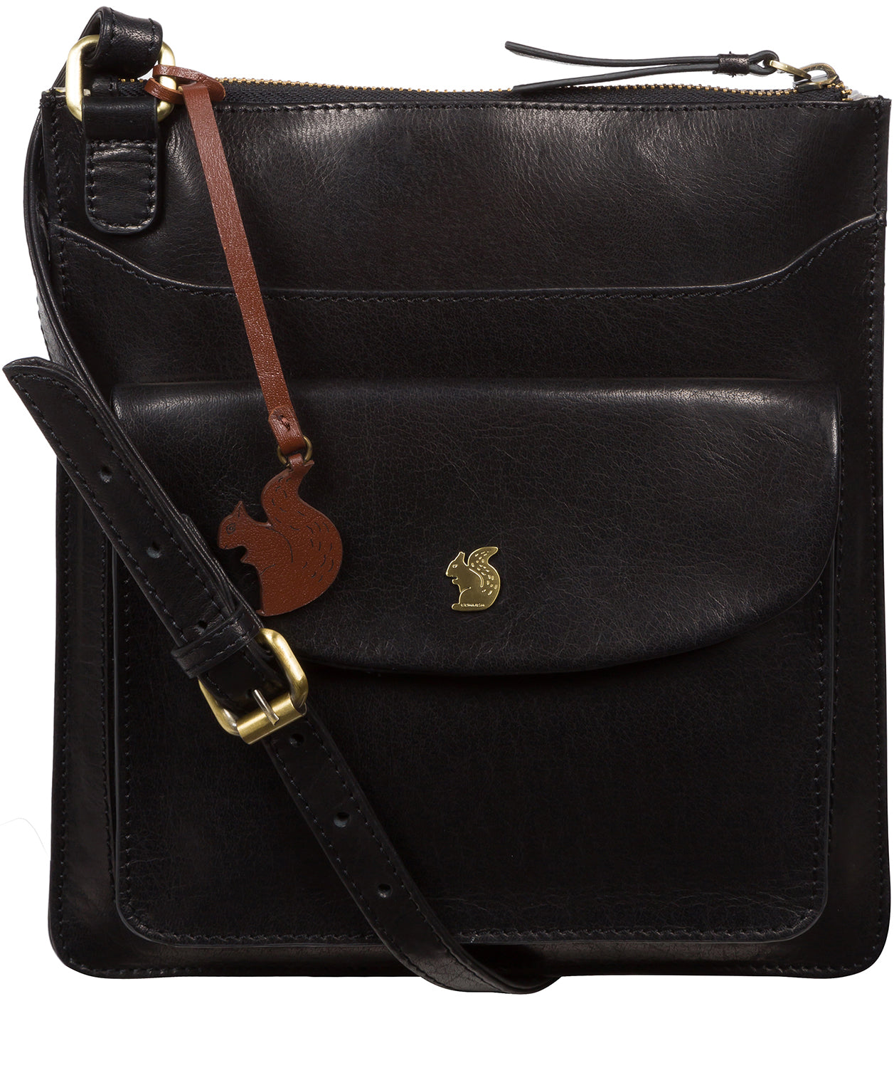 Conkca London Originals Collection #product-type#: 'Lauryn' Black Leather Cross Body Bag