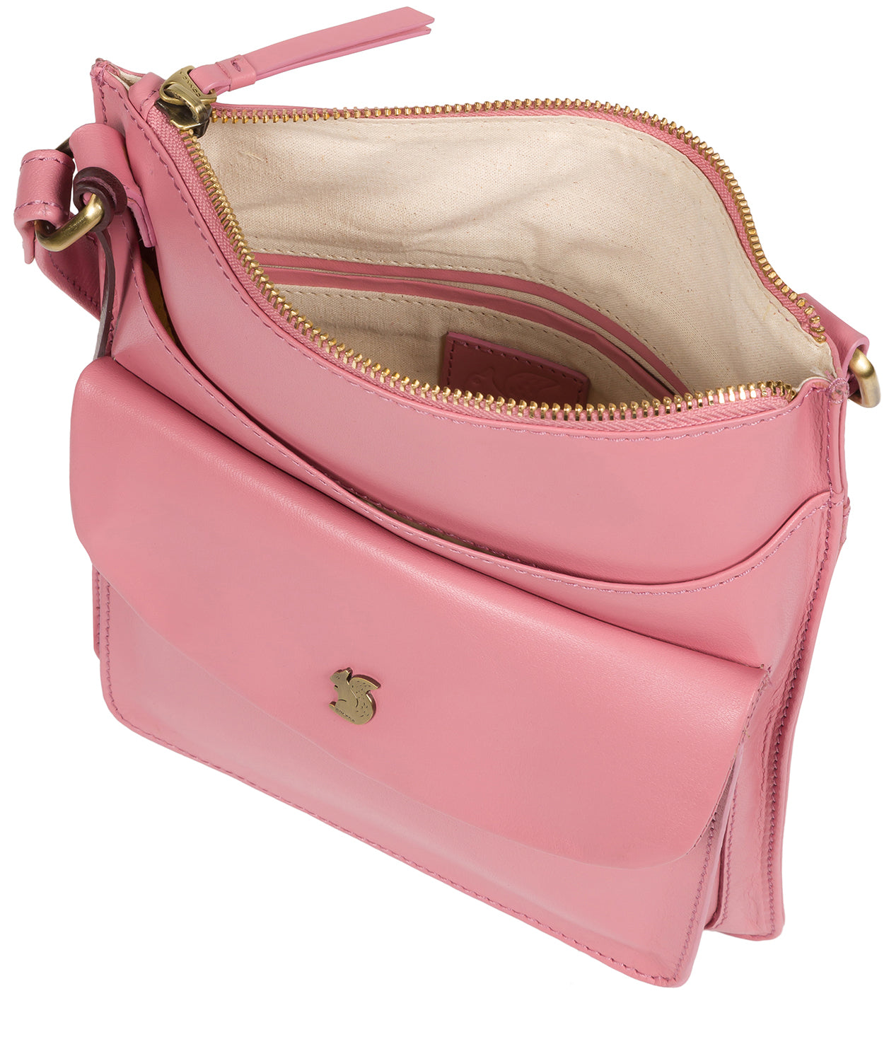 'Lauryn' Blush Leather Cross Body Bag