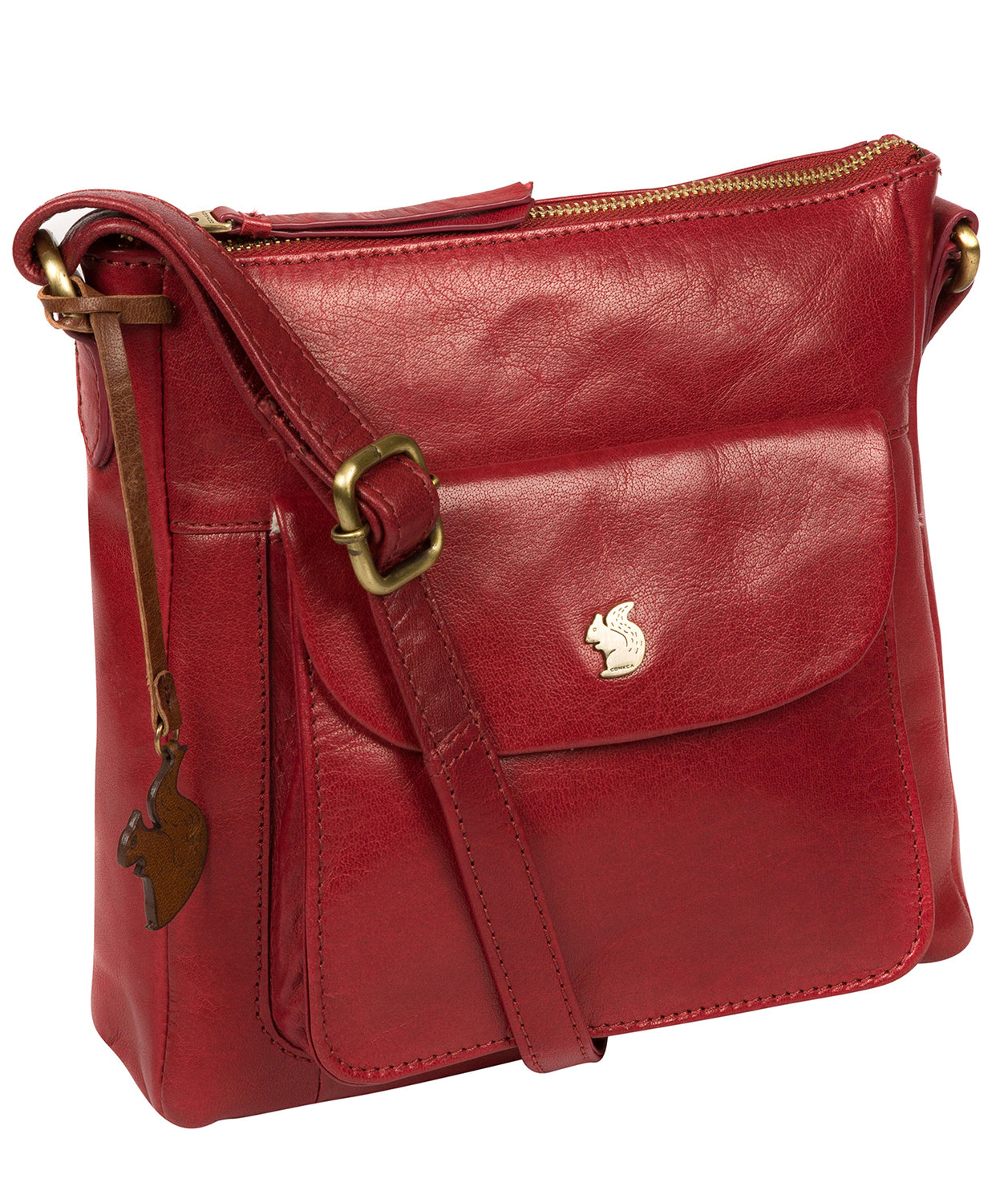 Red Leather Crossbody Bag 'Shona' by Conkca London – Pure Luxuries London