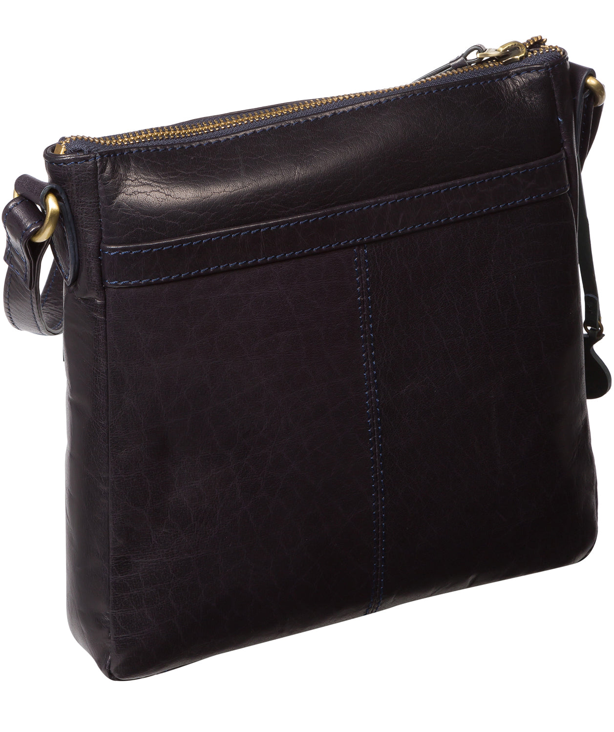 'Shona' Navy Leather Cross Body Bag