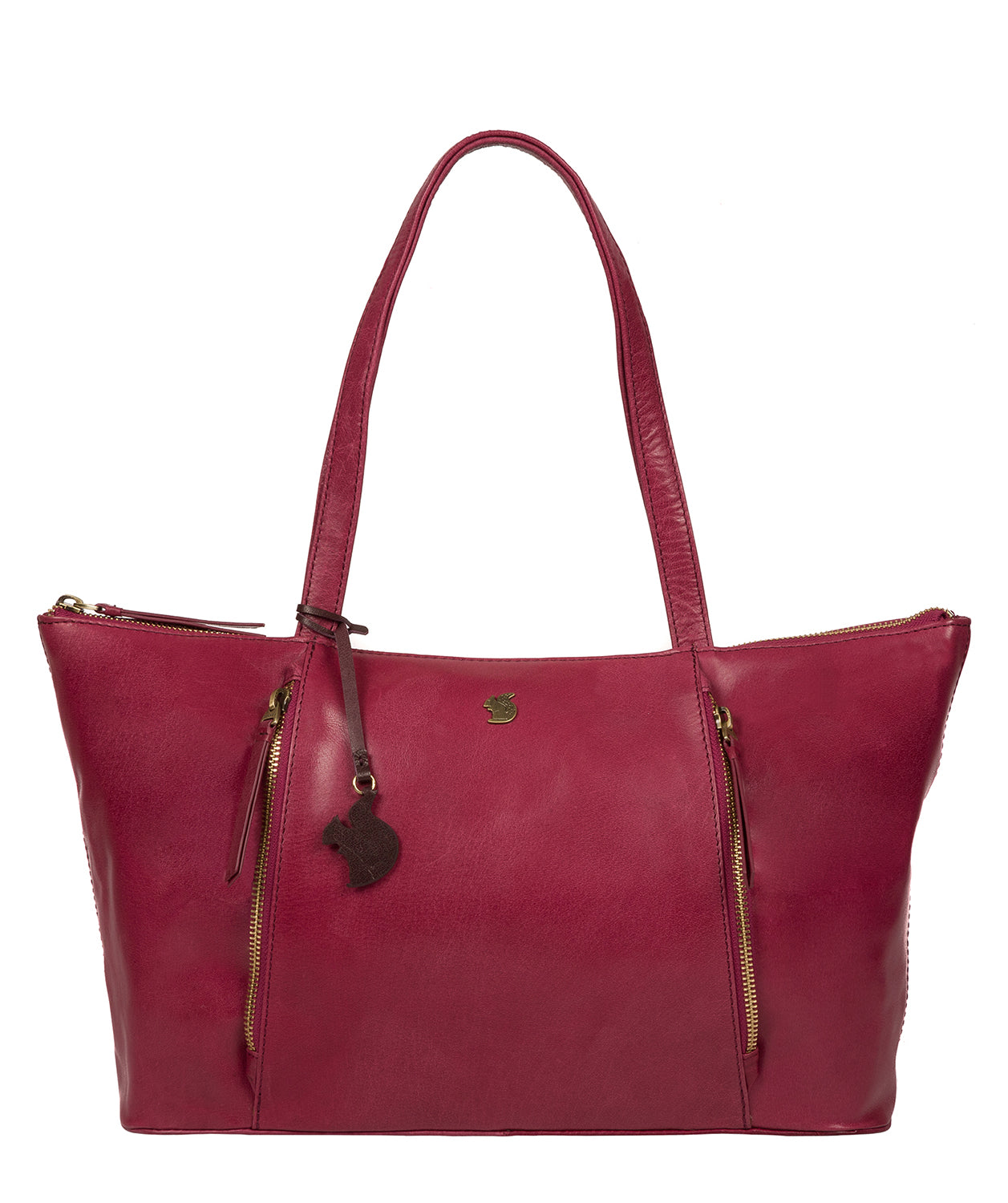 'Clover' Orchid Leather Tote Bag