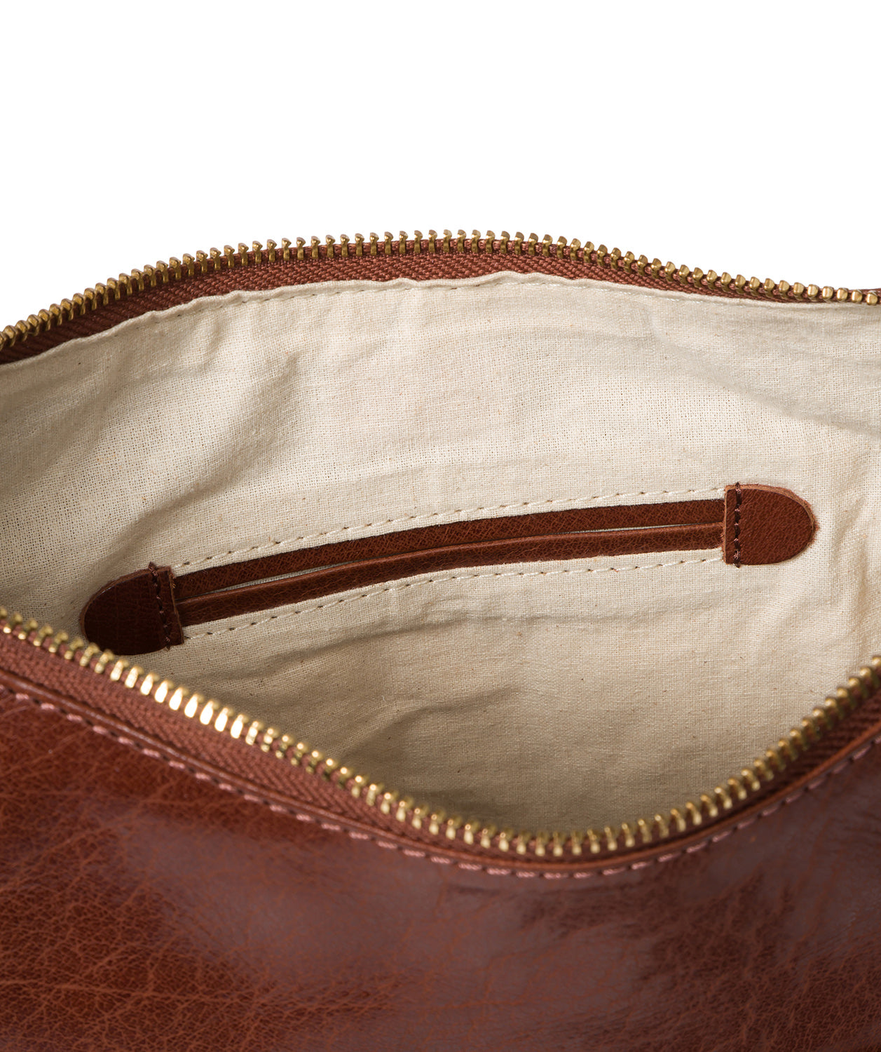 'Nancie' Conker Brown Leather Shoulder Bag