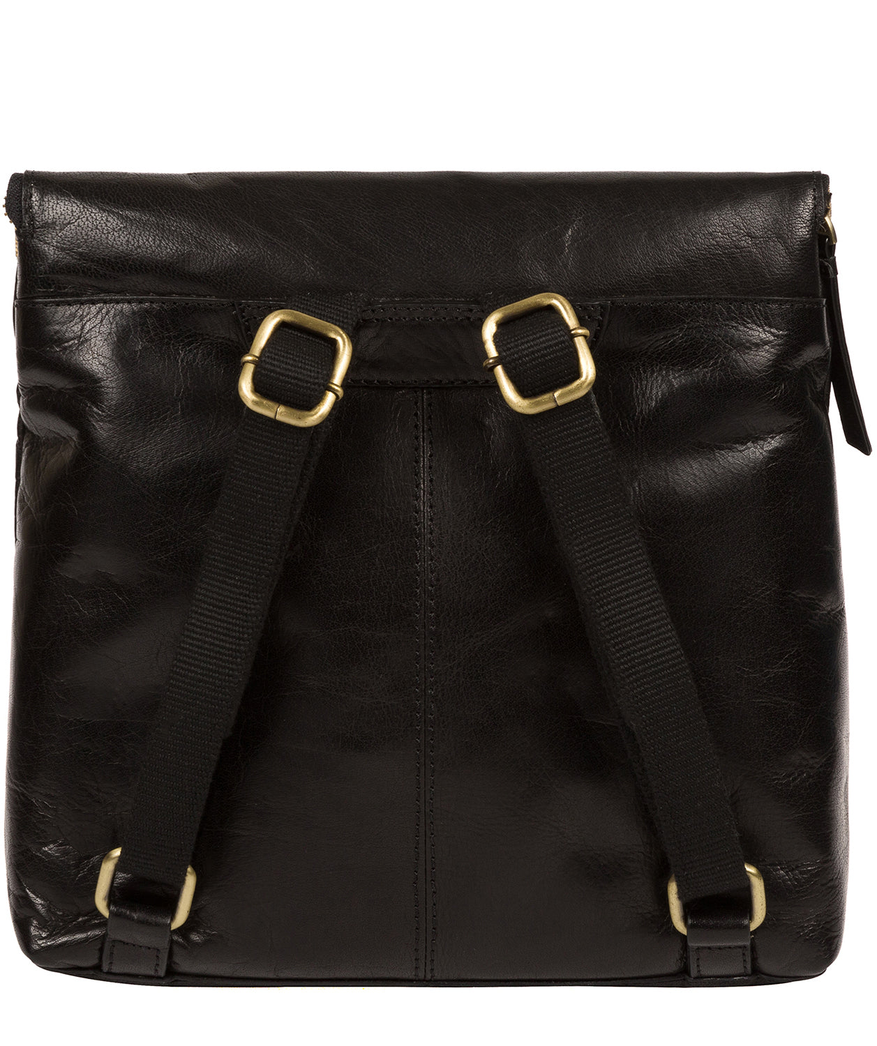 'Anoushka' Black Leather Backpack image 3