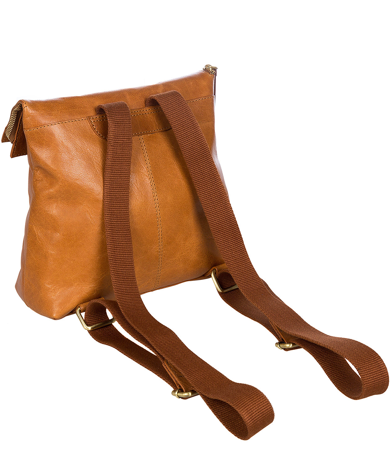 'Anoushka' Cognac & Conker Brown Leather Backpack