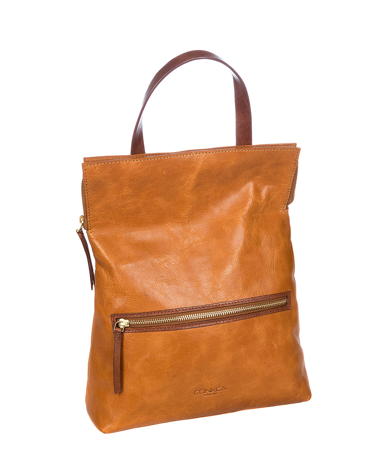 'Anoushka' Cognac & Conker Brown Leather Backpack