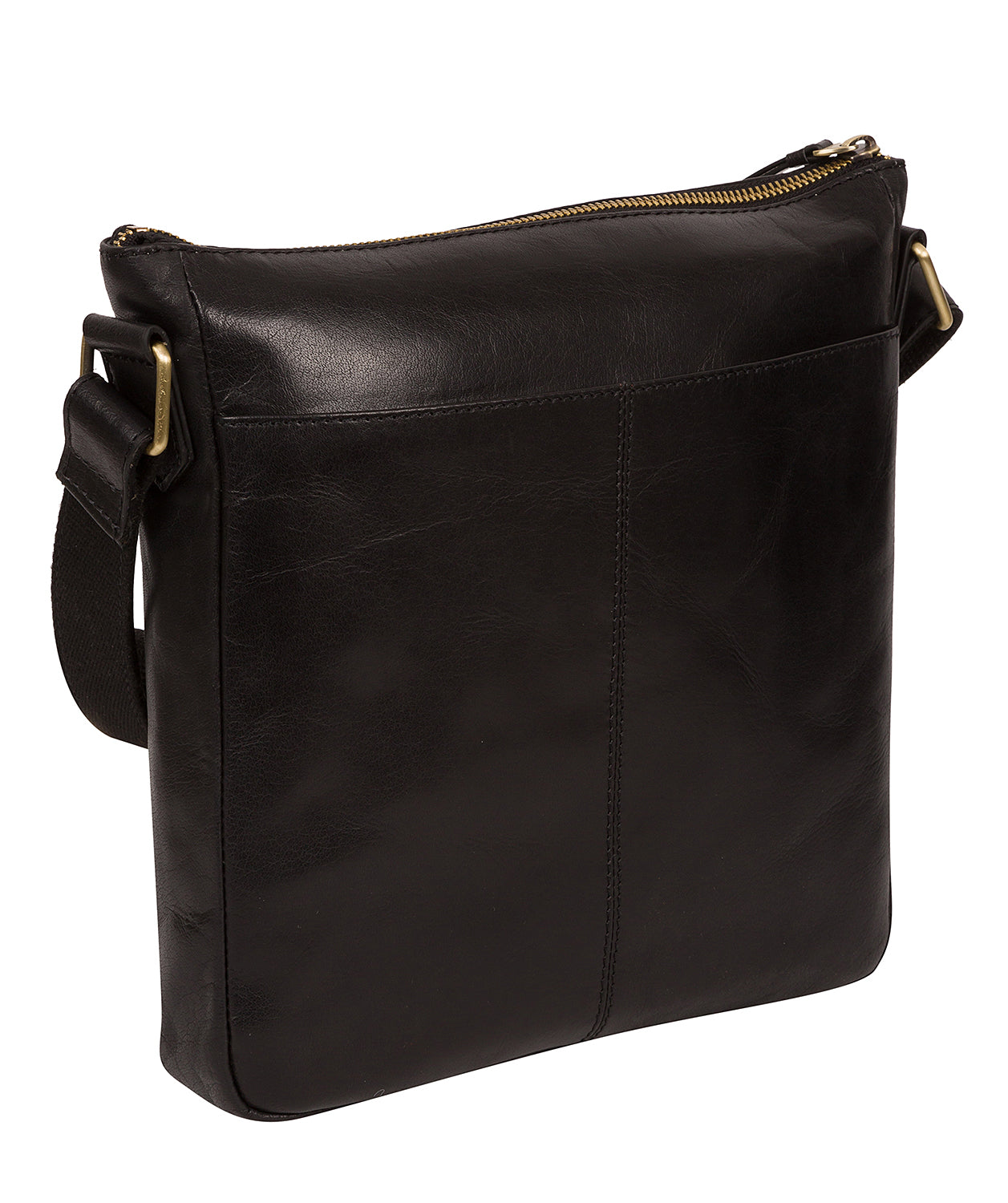 'Josephine' Black Leather Shoulder Bag