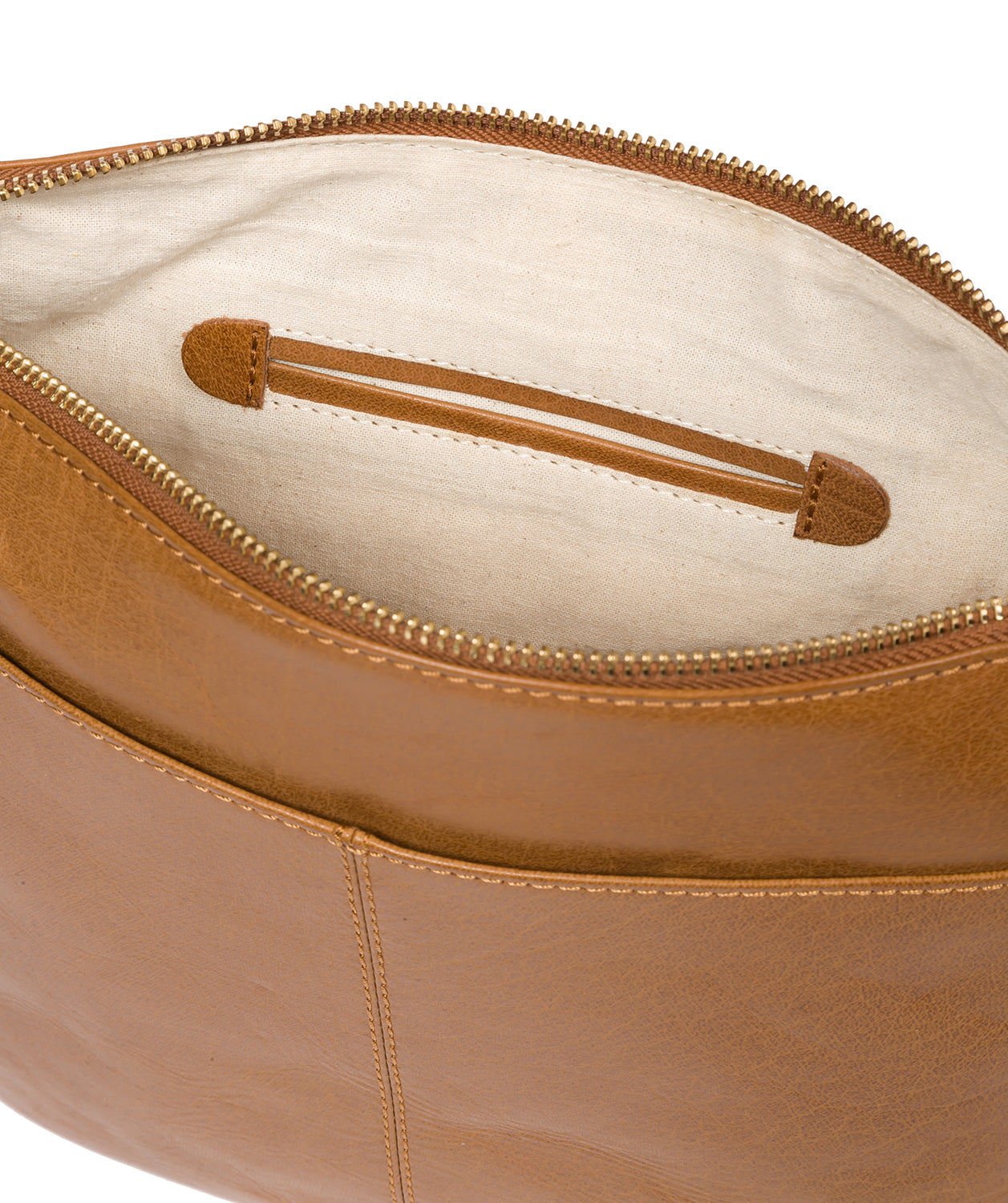 'Josephine' Dark Tan Leather Shoulder Bag