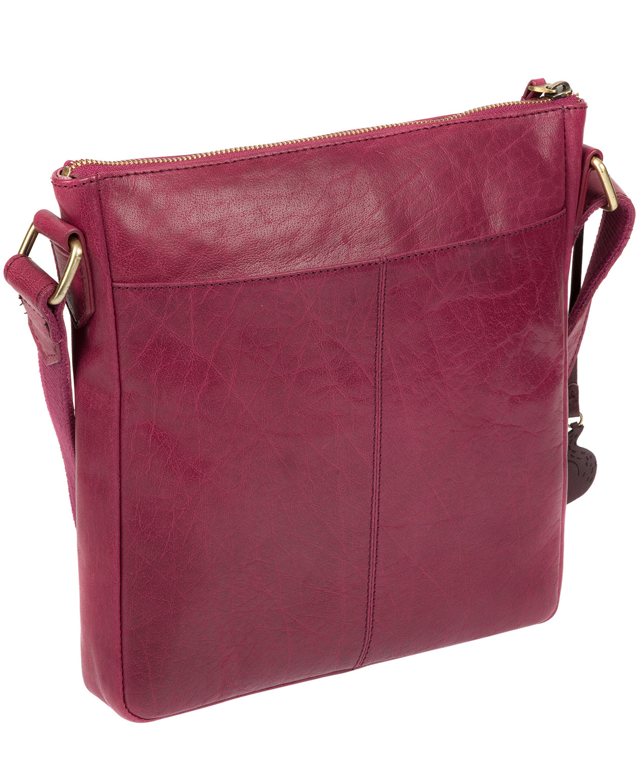 'Josephine' Orchid Leather Shoulder Bag image 7