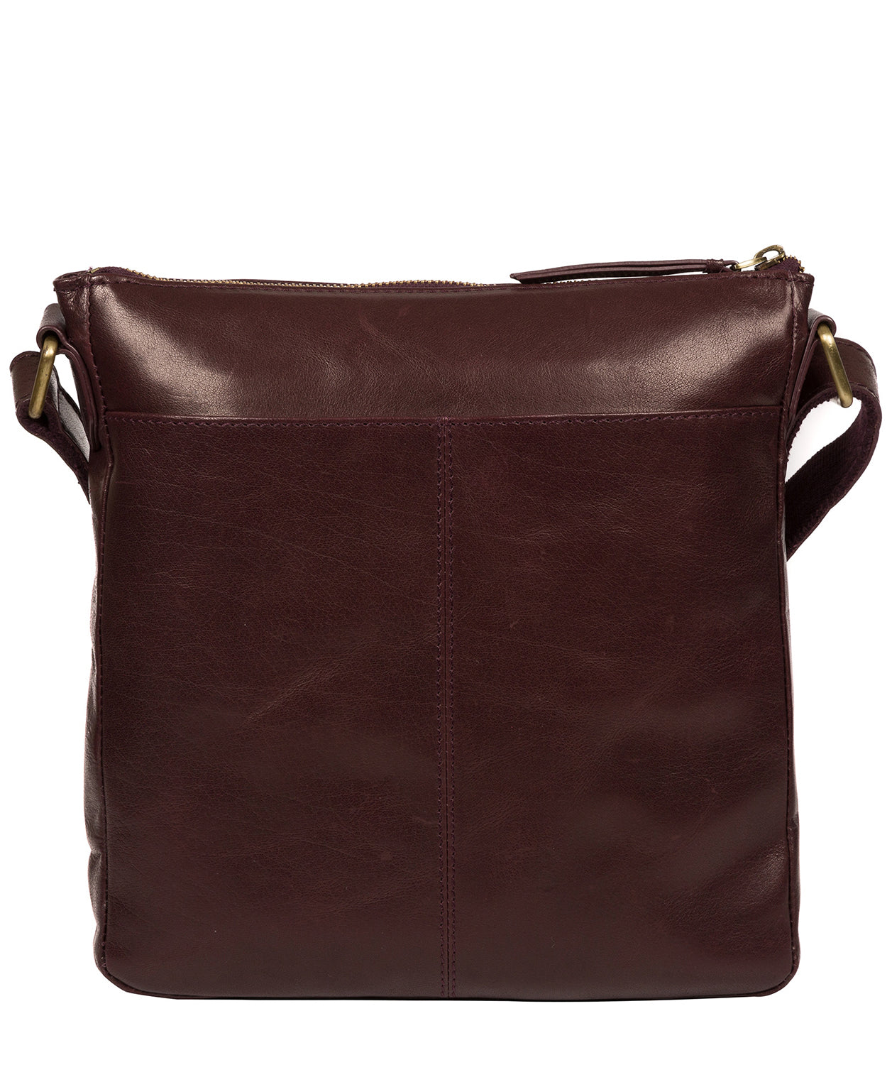 'Josephine' Plum Leather Shoulder Bag Pure Luxuries London