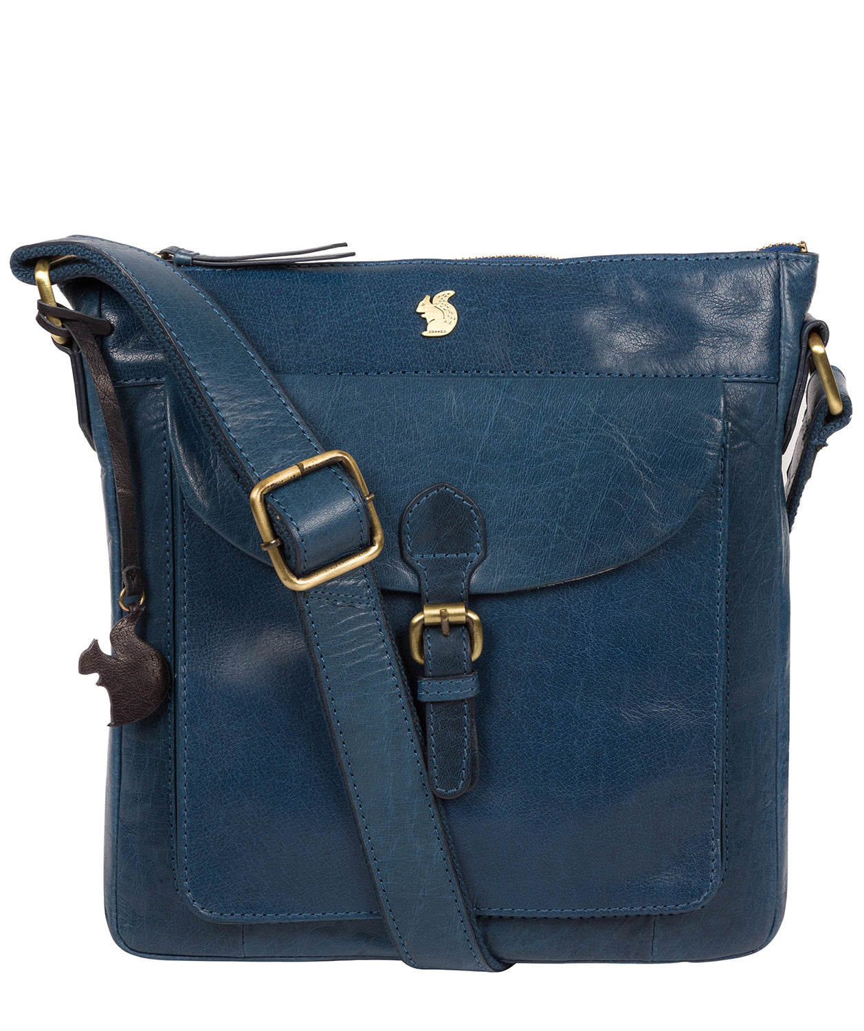 Blue Leather Shoulder Bag 'Josephine' by Conkca London – Pure Luxuries ...
