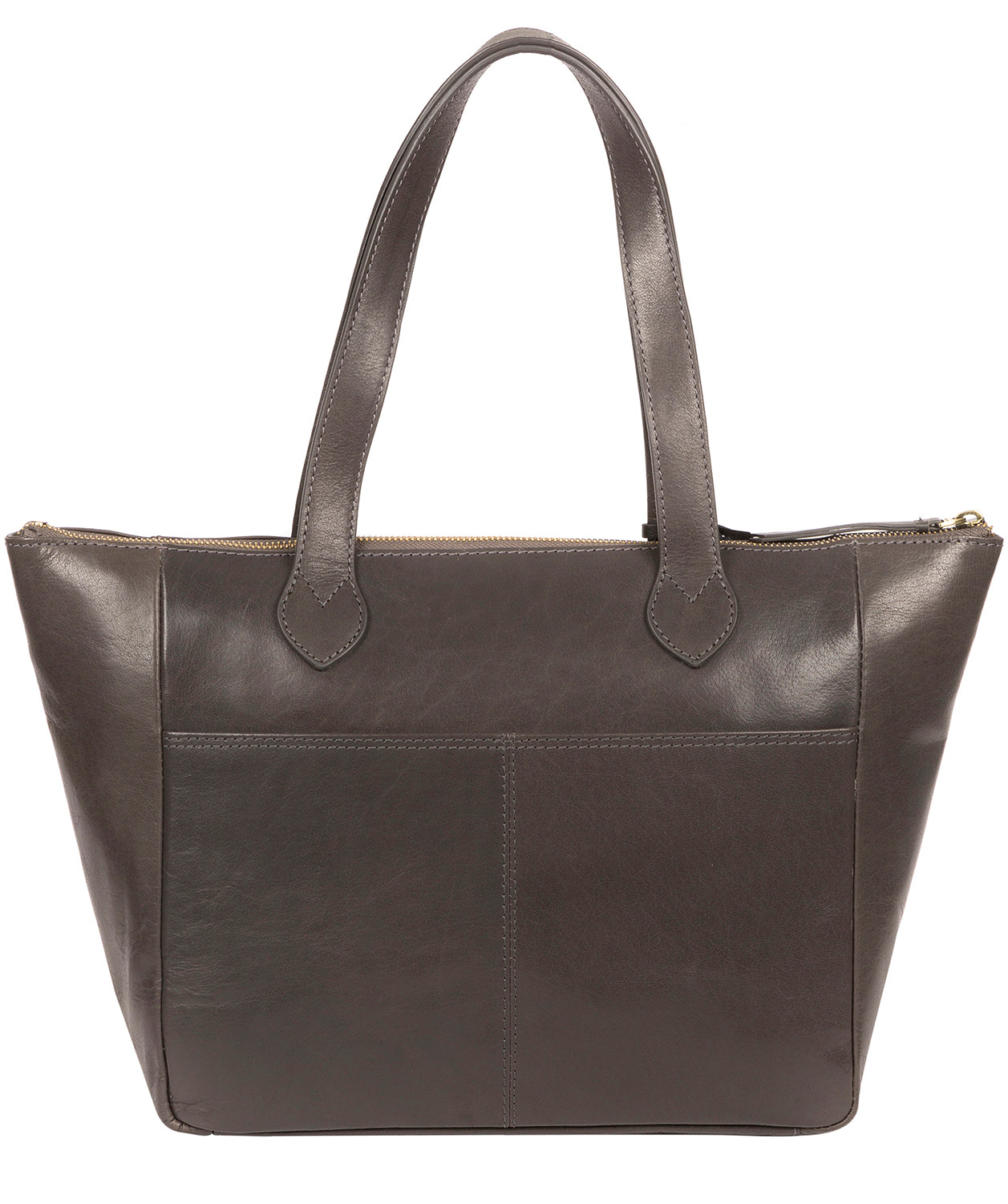 'Harp' Slate Leather Tote Bag image 3