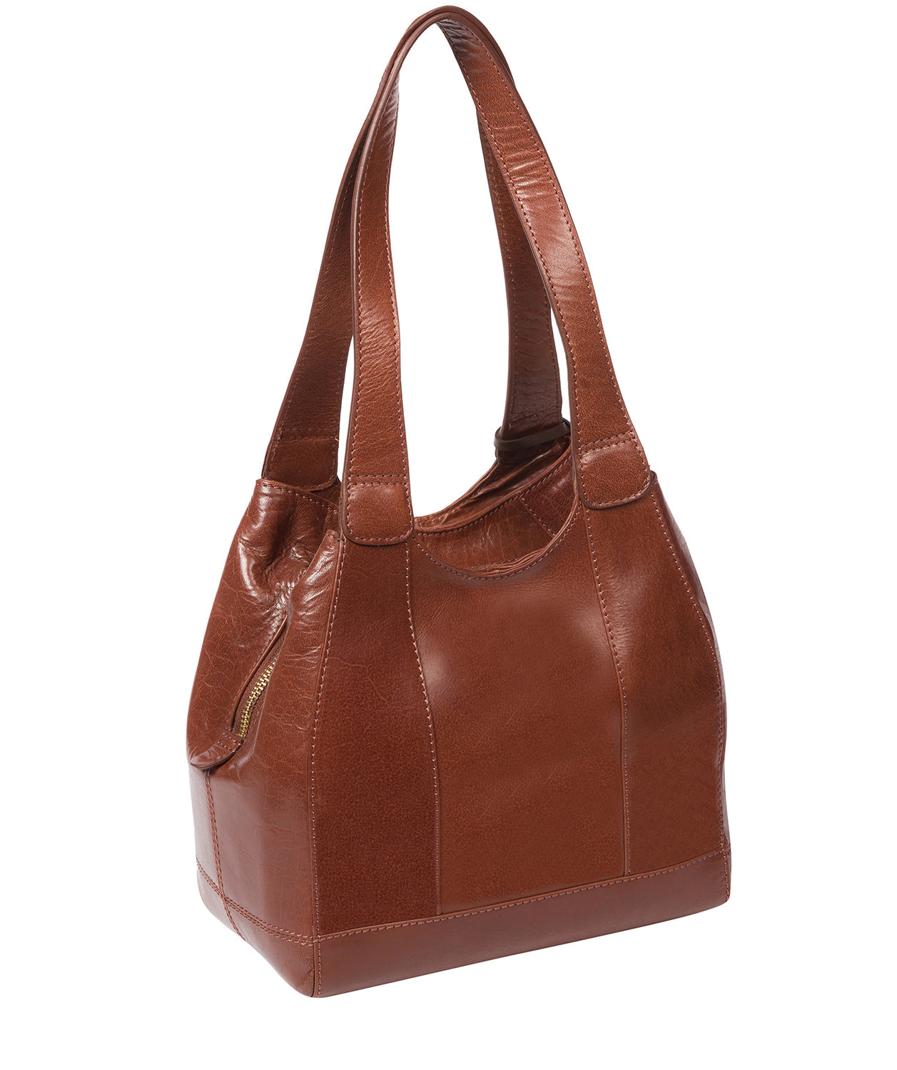 'Juliet' Conker Brown Leather Handbag