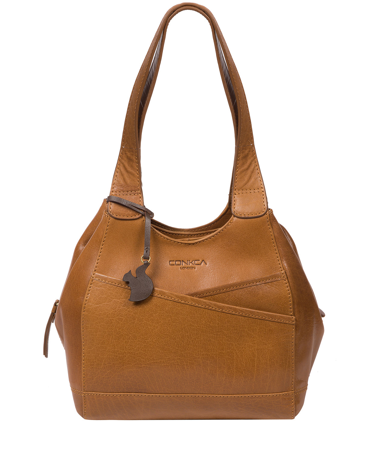 'Juliet' Dark Tan Leather Handbag