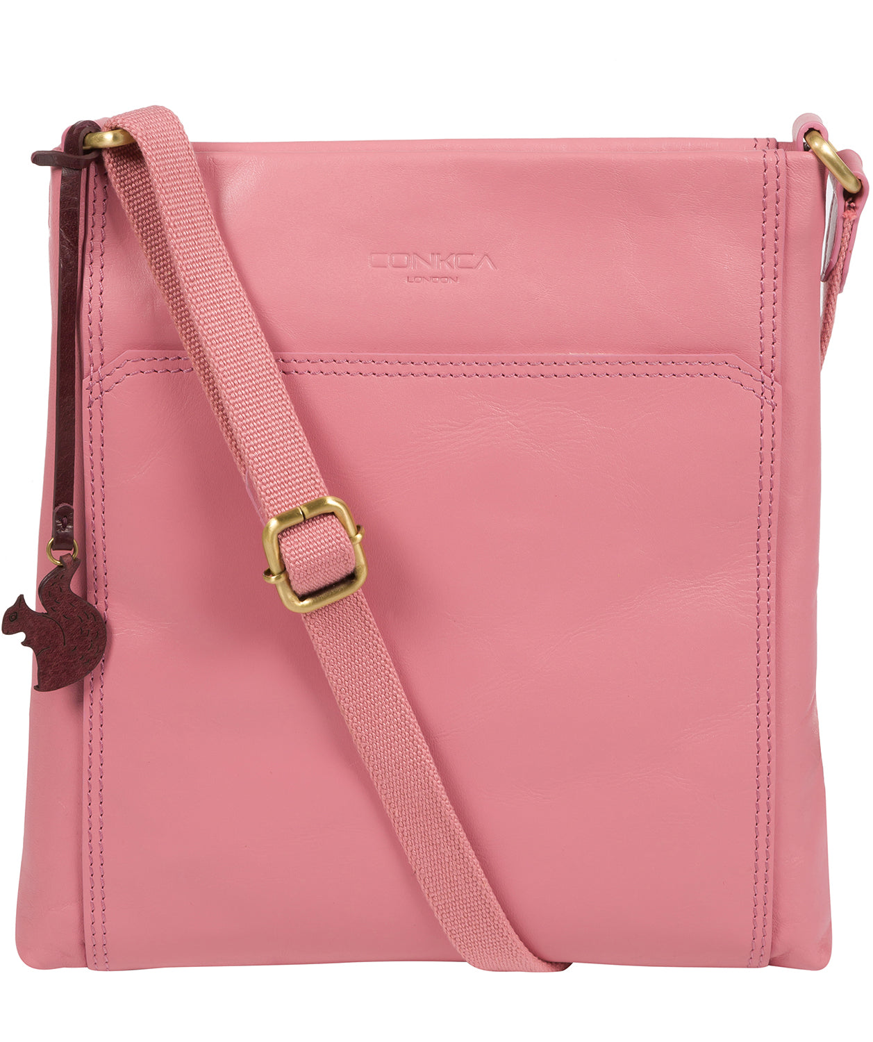 'Dink' Blush Leather Cross Body Bag