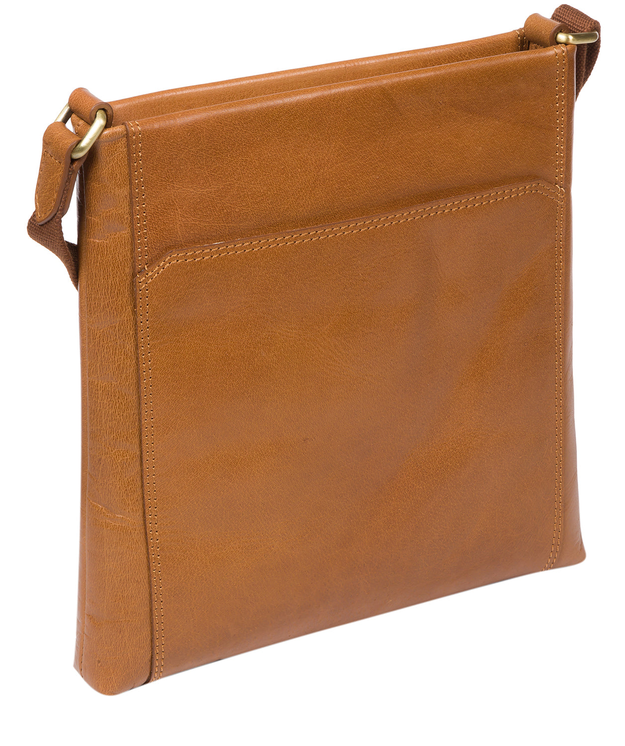 'Dink' Dark Tan Leather Cross Body Bag