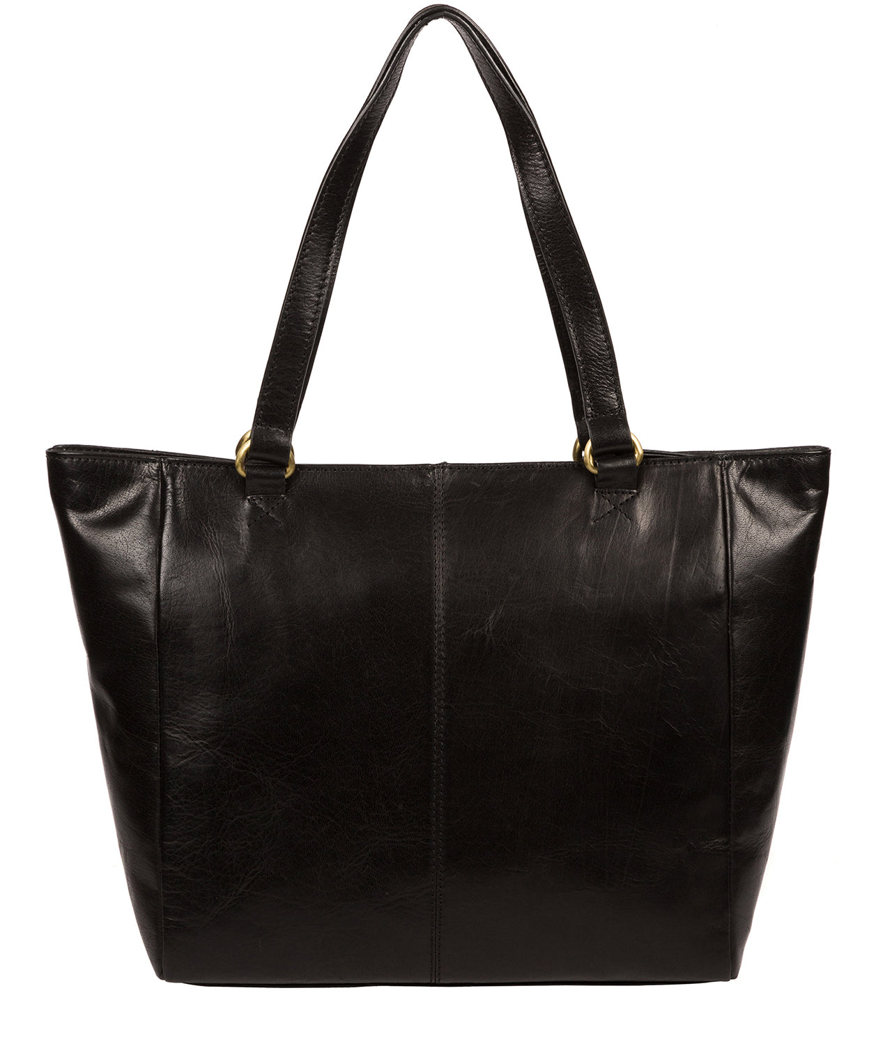 Black Leather Tote Bag 'Monique' by Conkca London – Pure Luxuries London