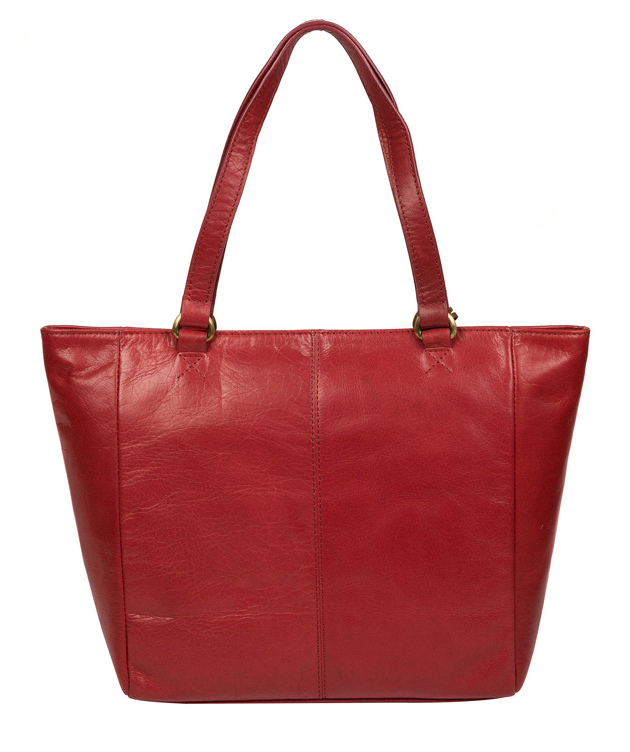 'Monique' Chilli Pepper Leather Tote Bag Pure Luxuries London