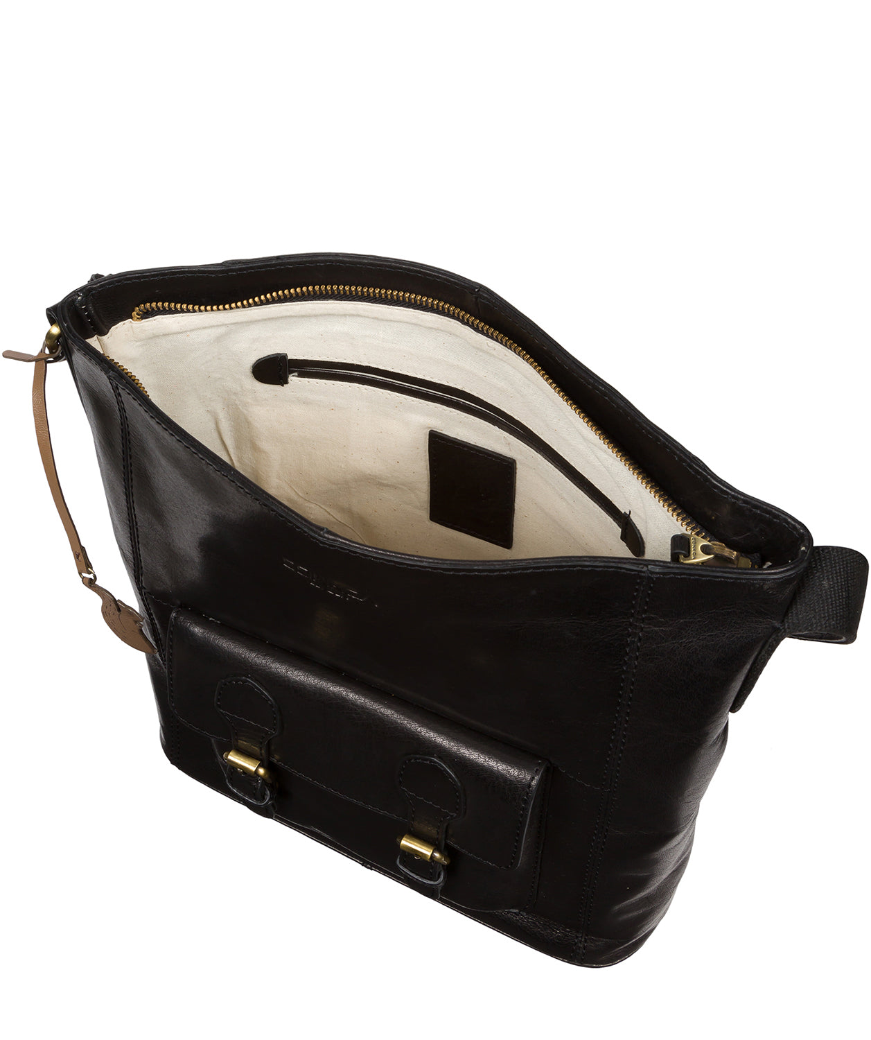 Conkca London Originals Collection #product-type#: 'Robyn' Black Leather Shoulder Bag