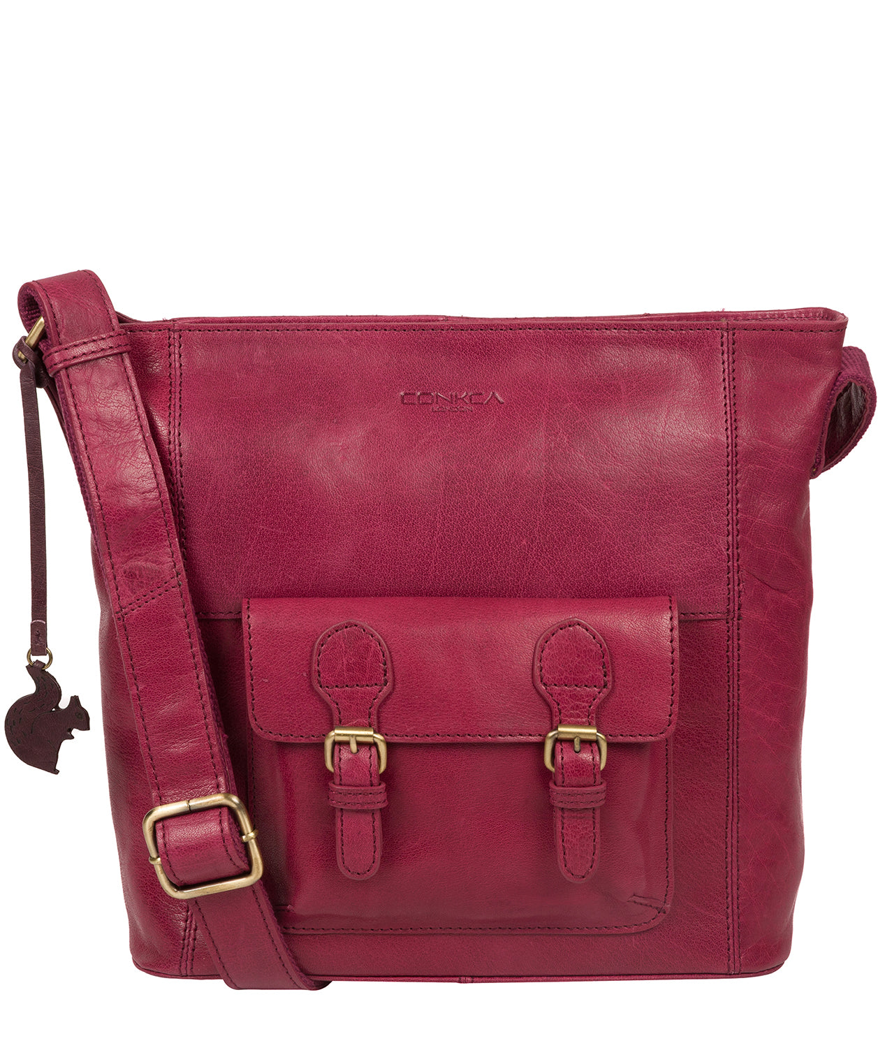 'Robyn' Orchid Leather Shoulder Bag Pure Luxuries London