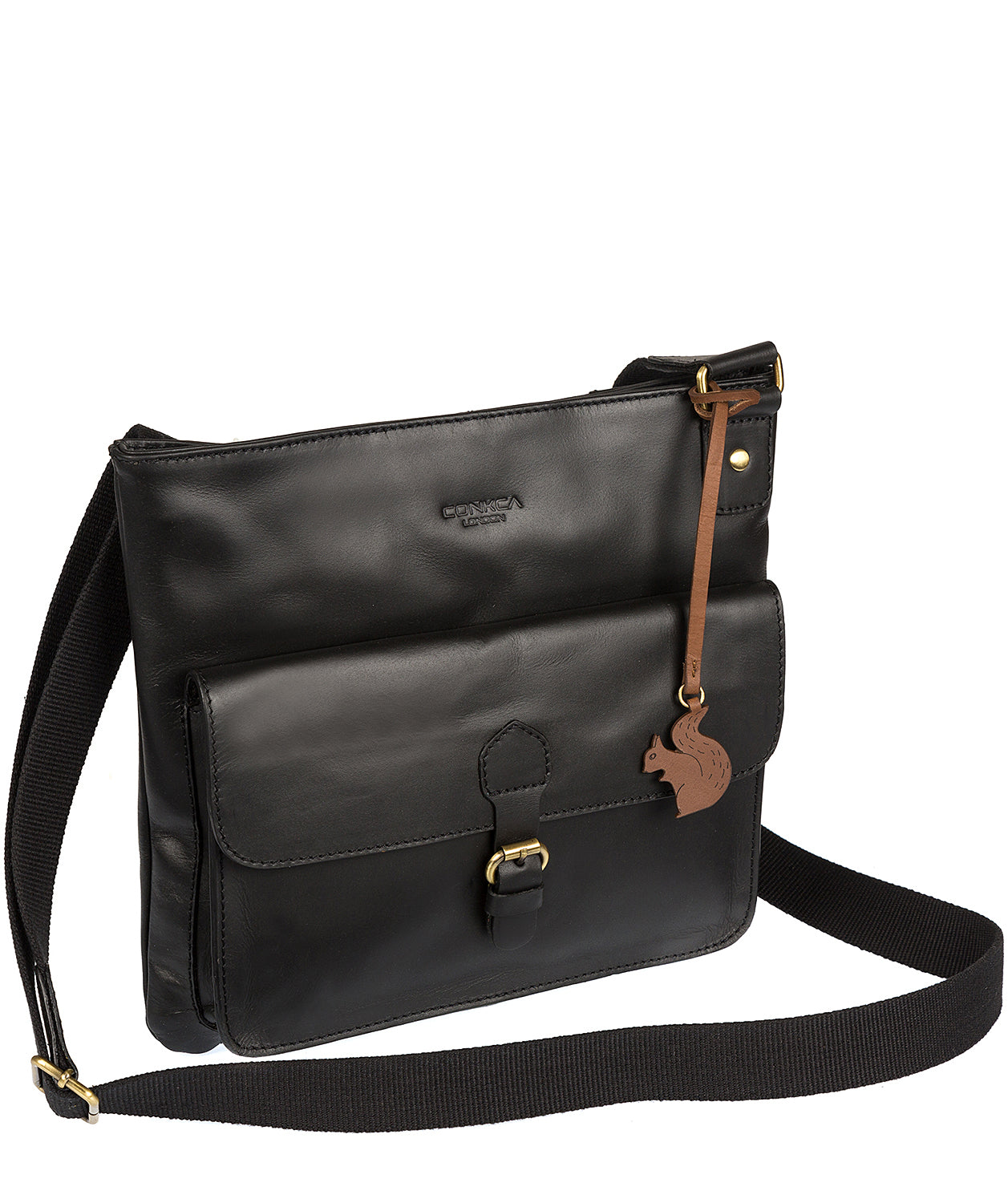 'Sudbury' Black Handcrafted Leather Bag