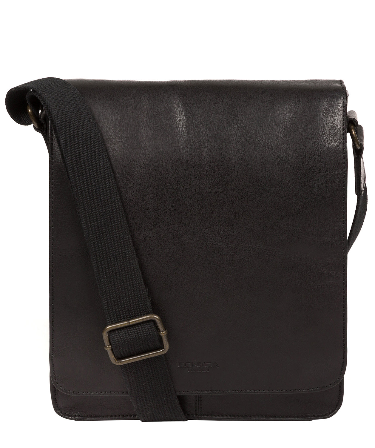 'Bowen' Black Leather Cross Body Bag image 1