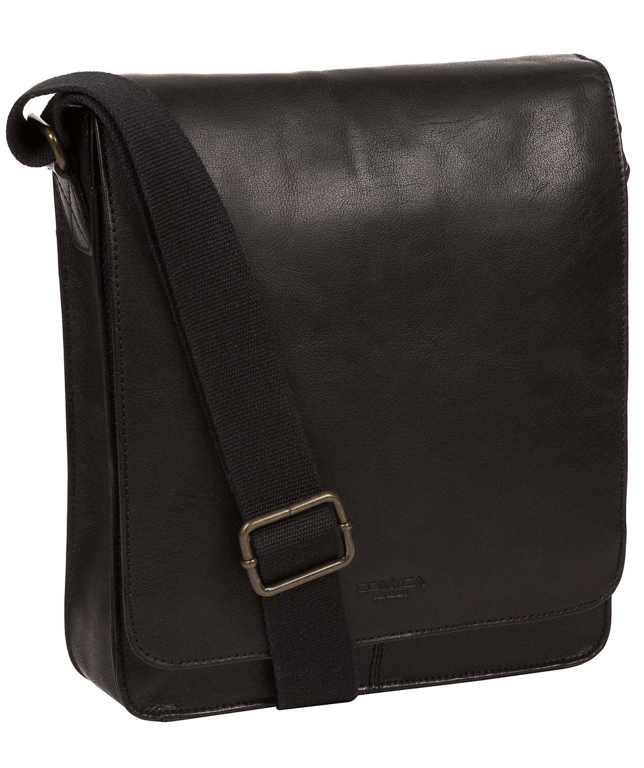 'Bowen' Black Leather Cross Body Bag image 5