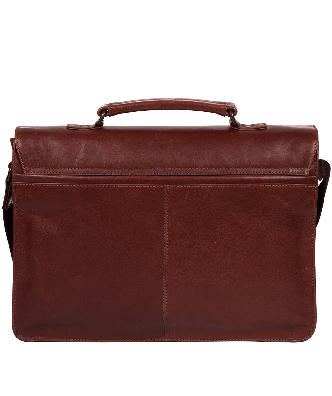 'Pinter' Conker Brown Leather Work Bag