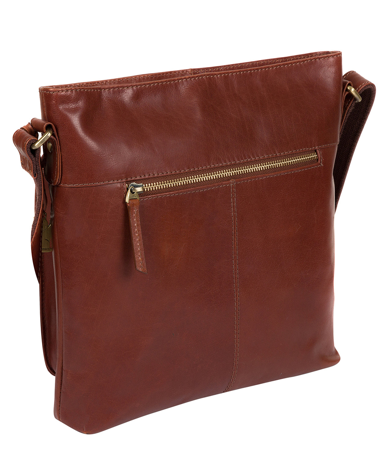 'Mimosa' Cognac Leather Cross Body Bag